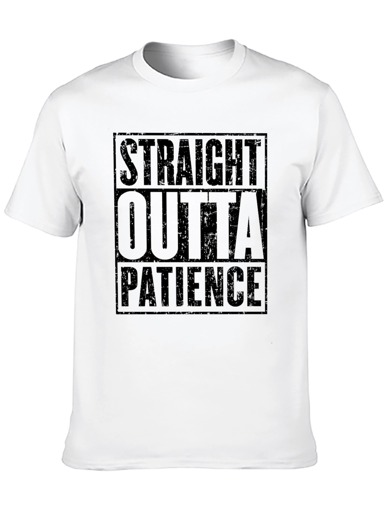 Camiseta Negra Straight Outta Patience
