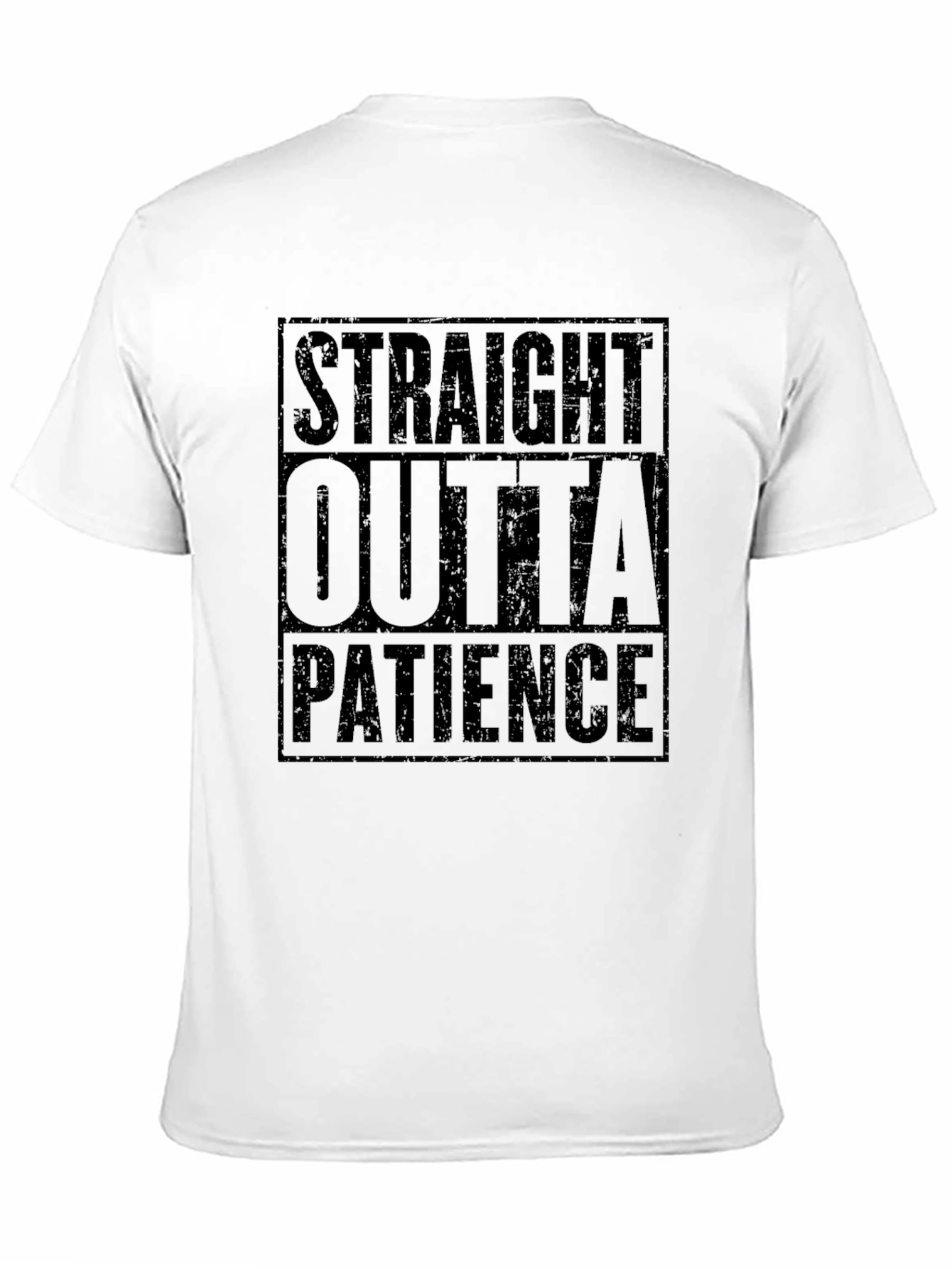 Camiseta Negra Straight Outta Patience