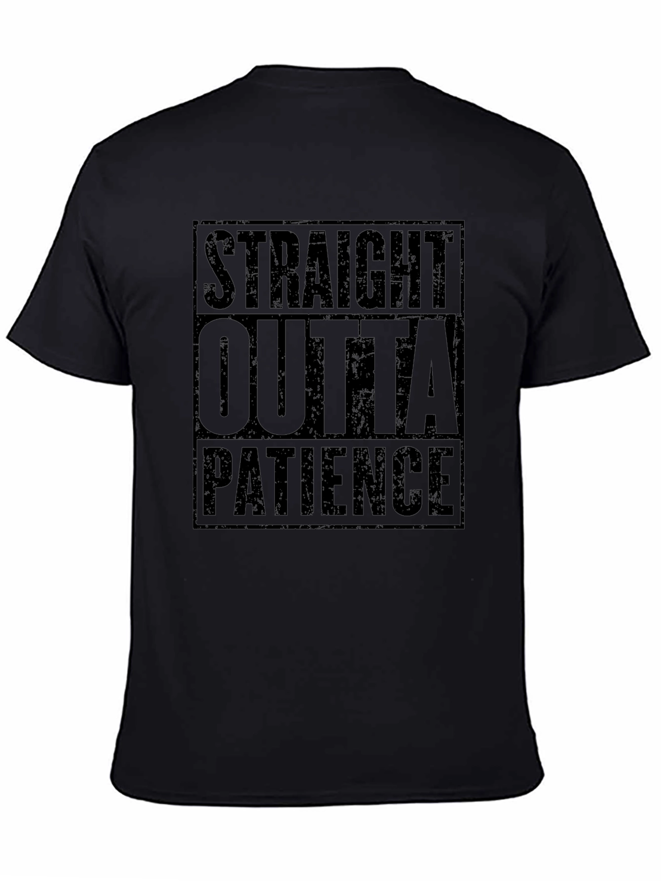 Camiseta Negra Straight Outta Patience