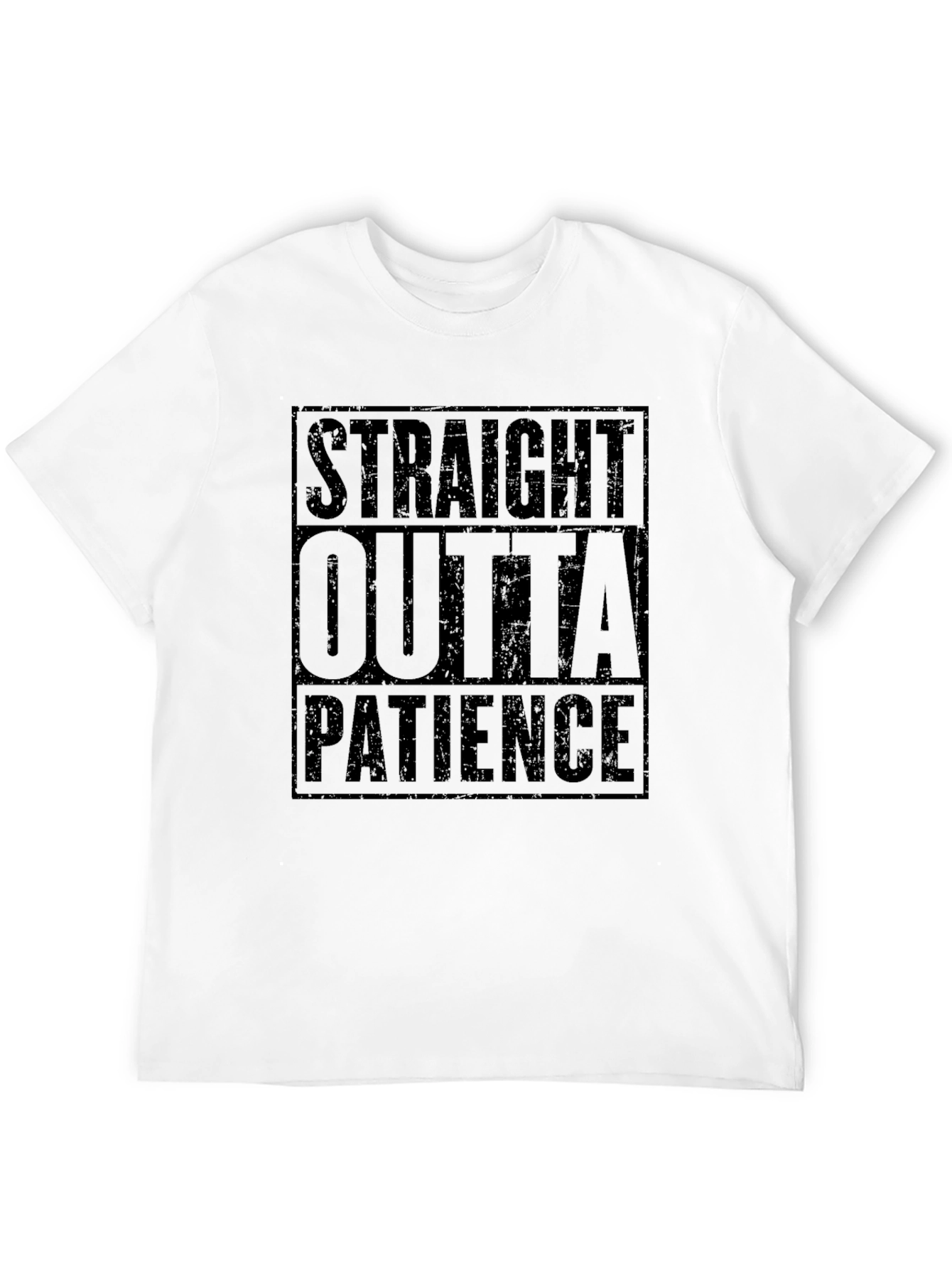 Camiseta Negra Straight Outta Patience