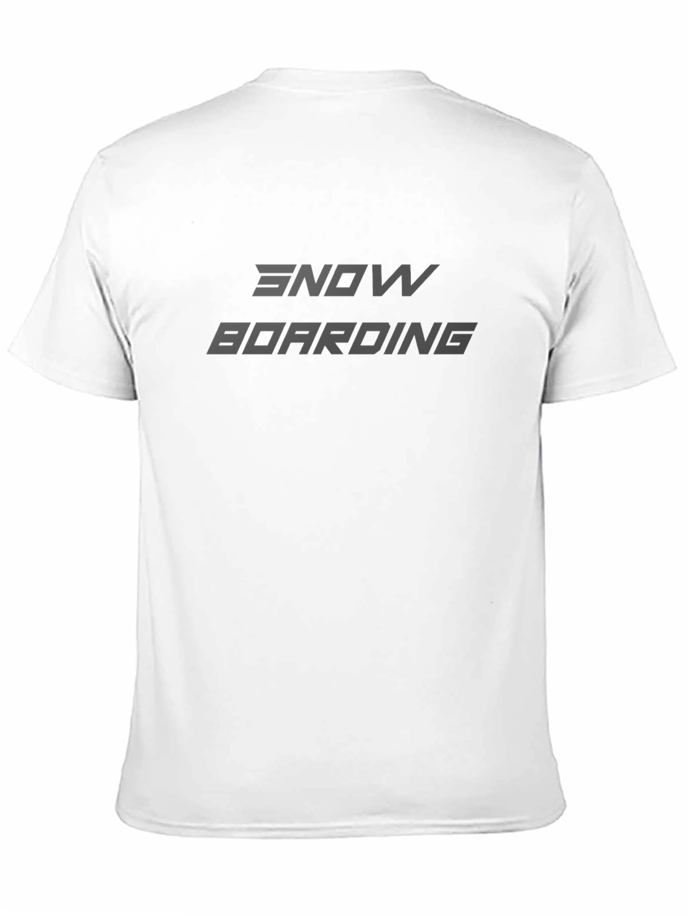 Camiseta Negra Snowboarding - Estilo Casual