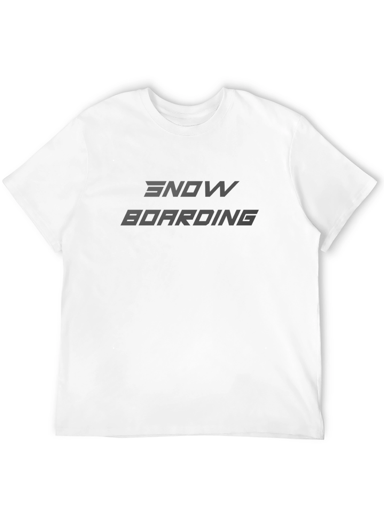 Camiseta Negra Snowboarding - Estilo Casual