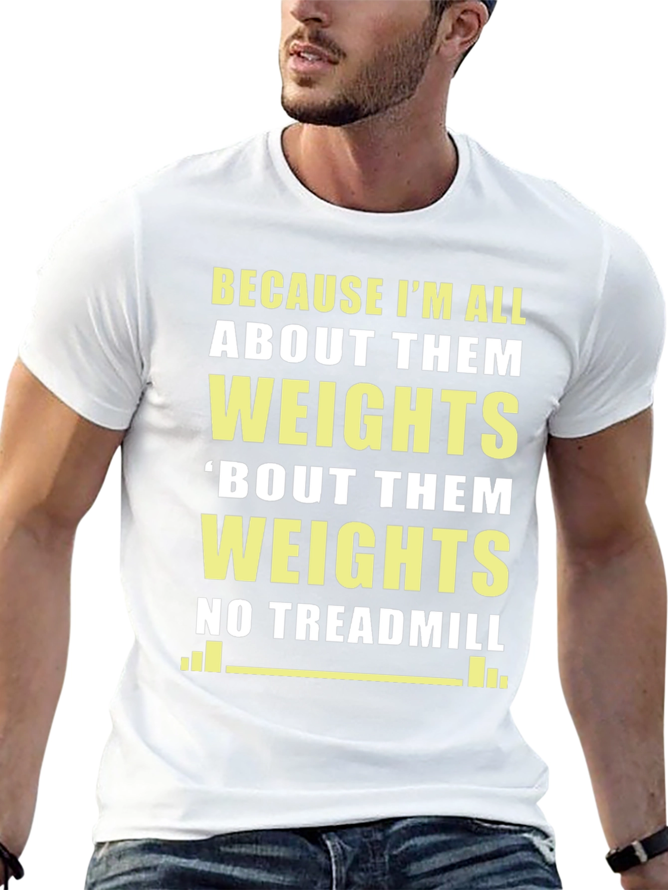 Camiseta Gym Weights Divertida
