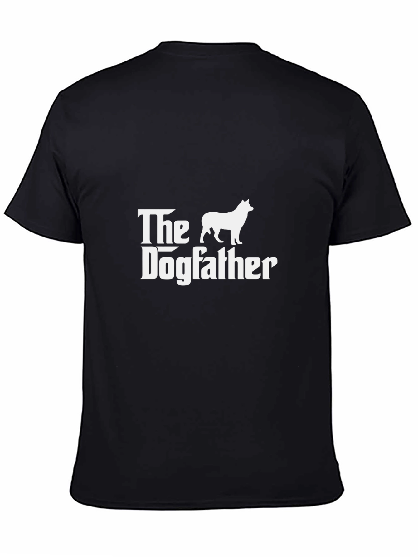 Camiseta Negra The Dogfather para Amantes de Perros