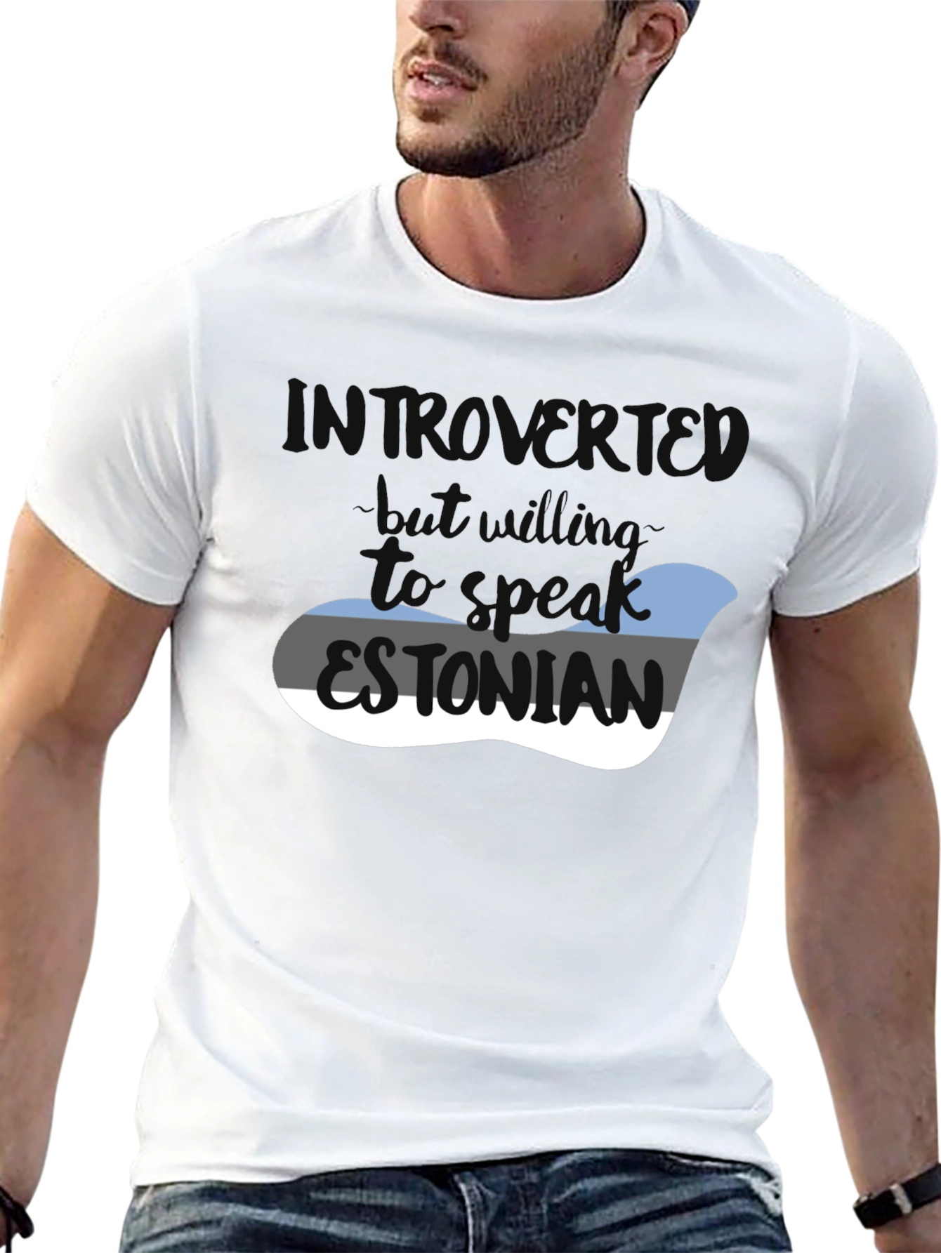 Camiseta Introvertido - Hablar Estonio
