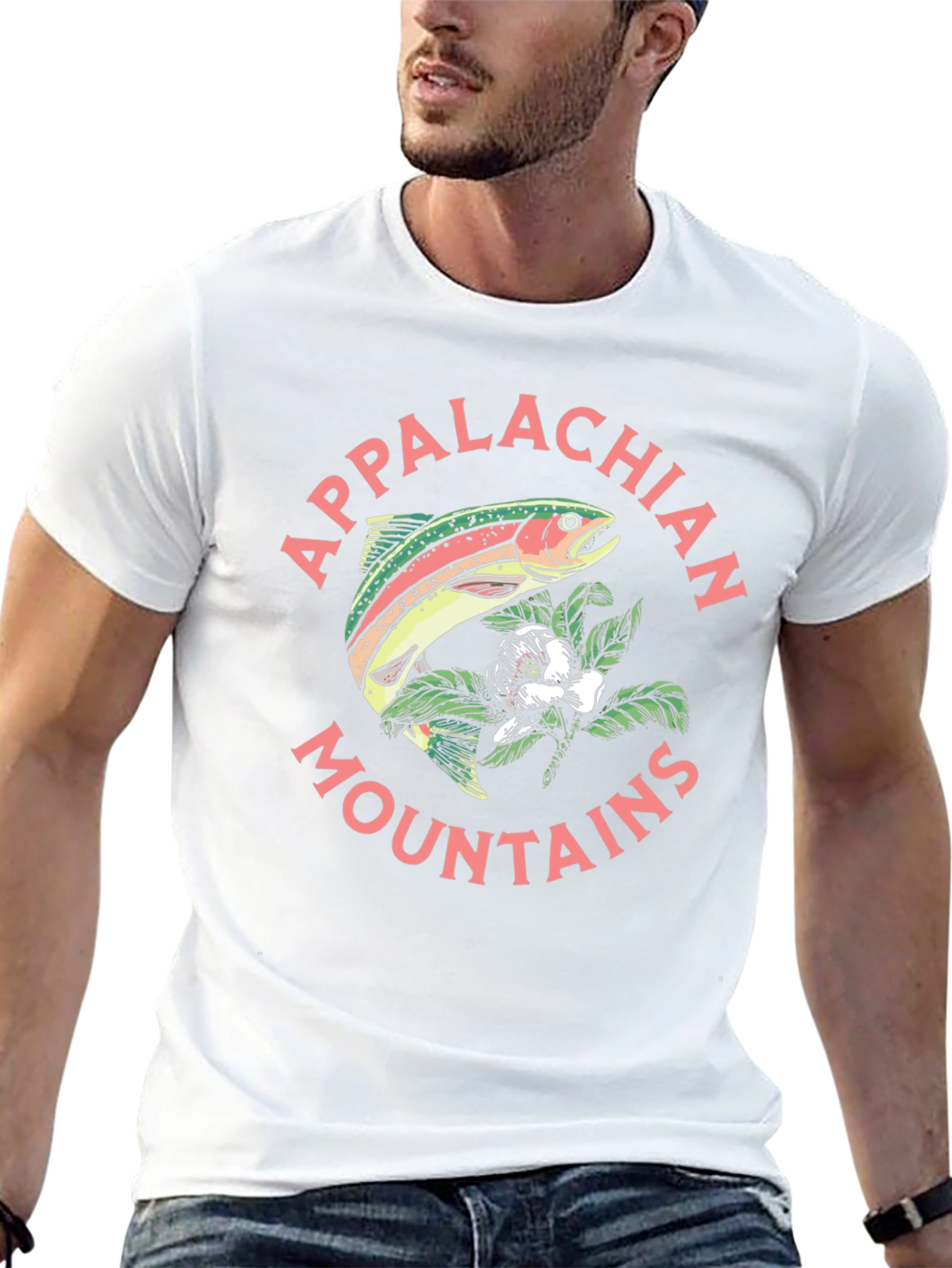 Camiseta Hombre Diseño Montañas Apalaches