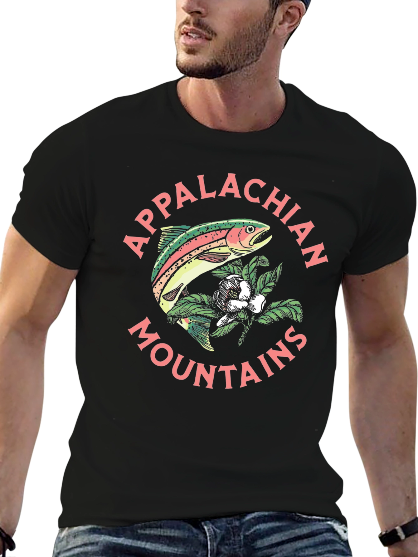 Camiseta Hombre Diseño Montañas Apalaches