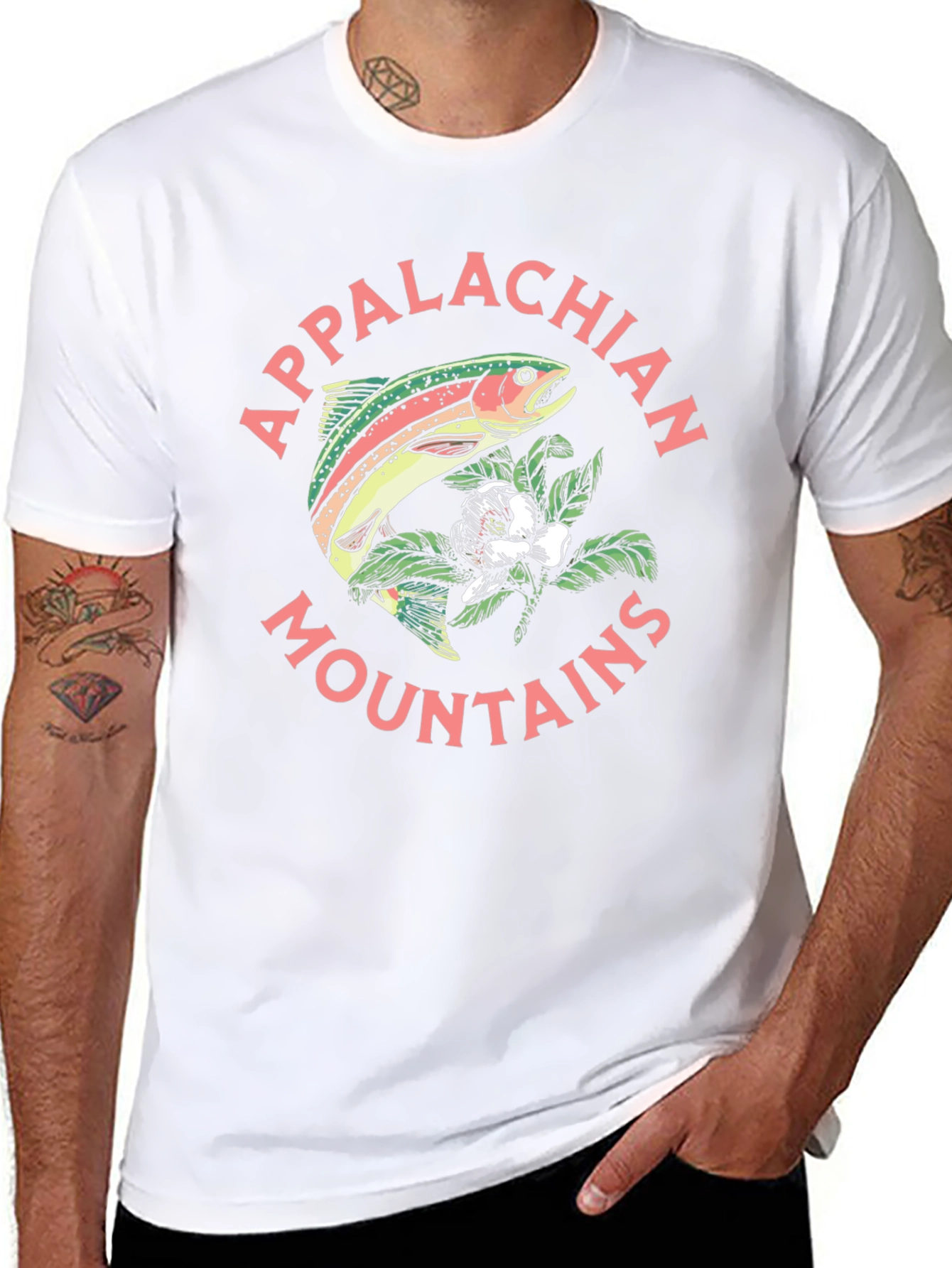Camiseta Hombre Diseño Montañas Apalaches