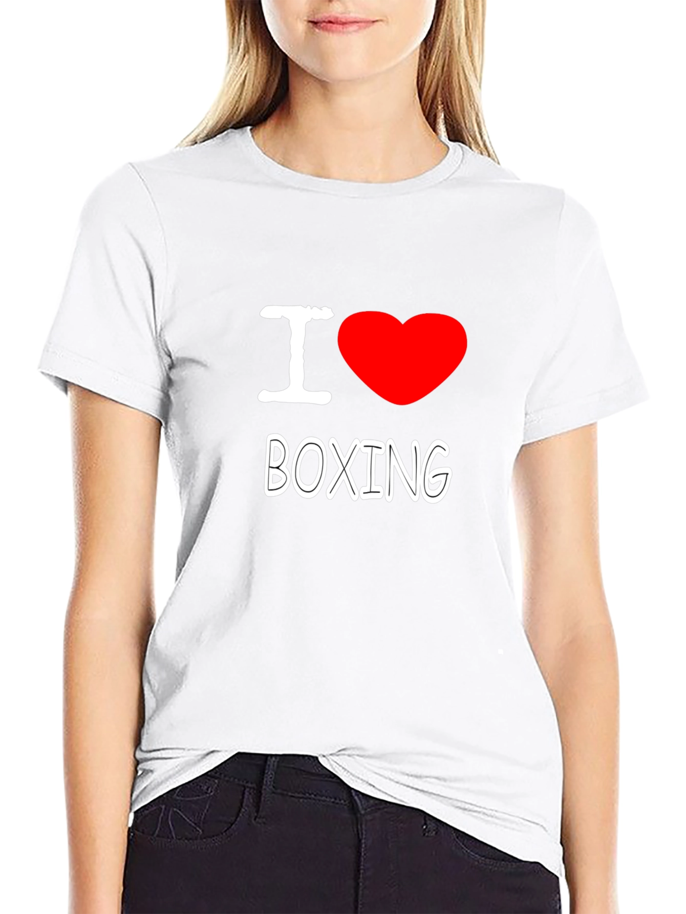 Camiseta Negra Amo el Boxeo