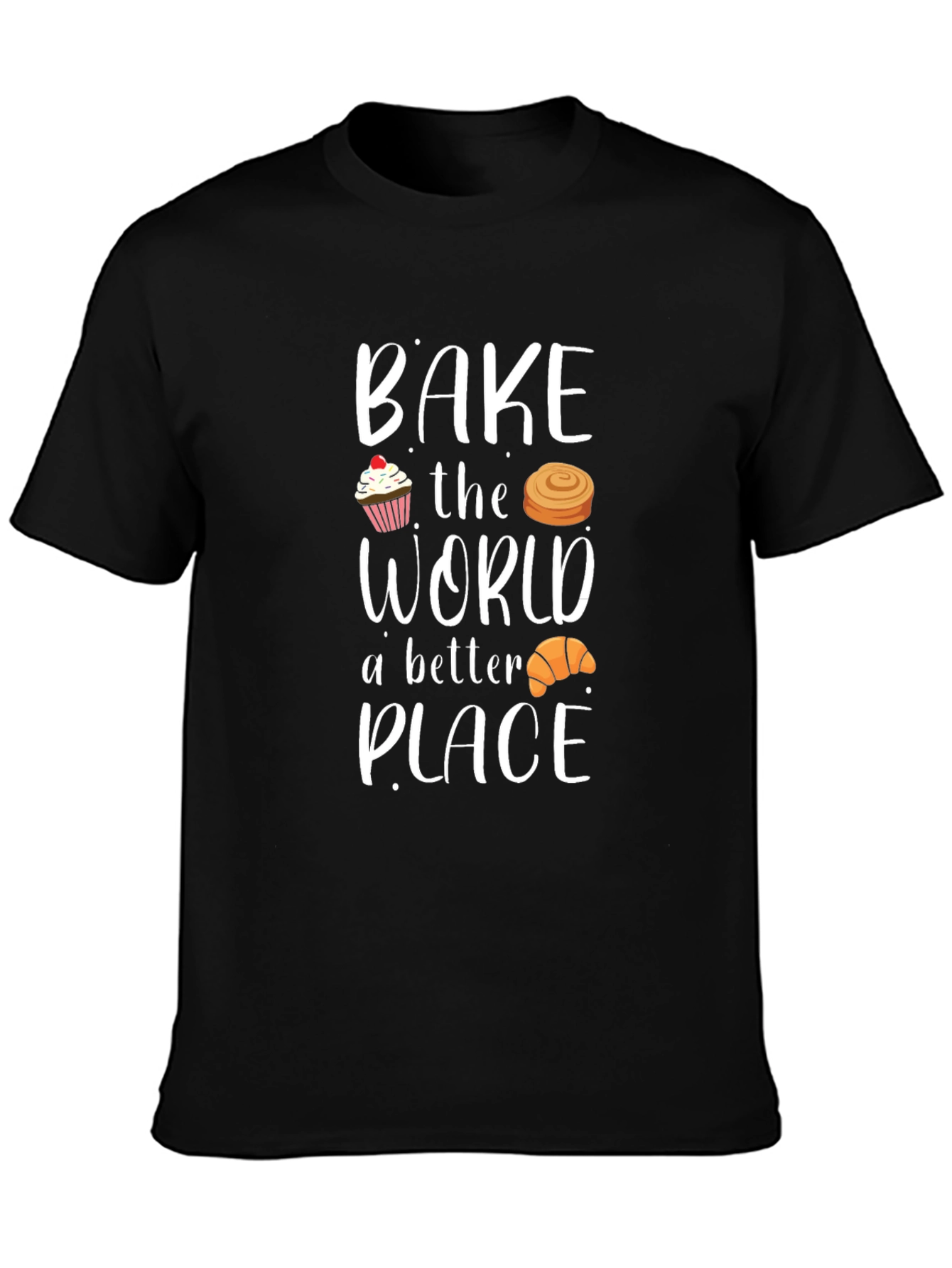 Camiseta Negra Bake the World a Better Place