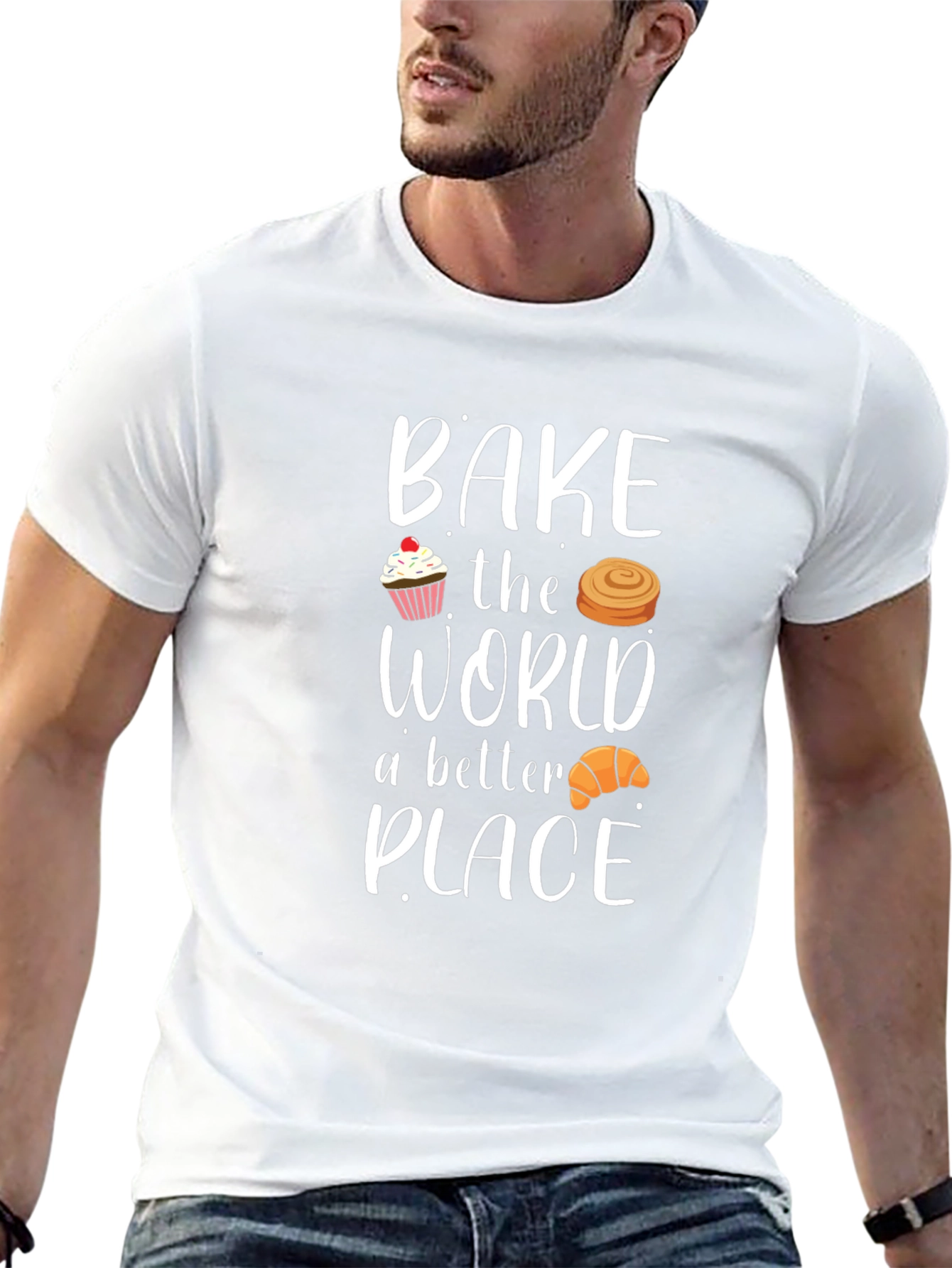 Camiseta Negra Bake the World a Better Place