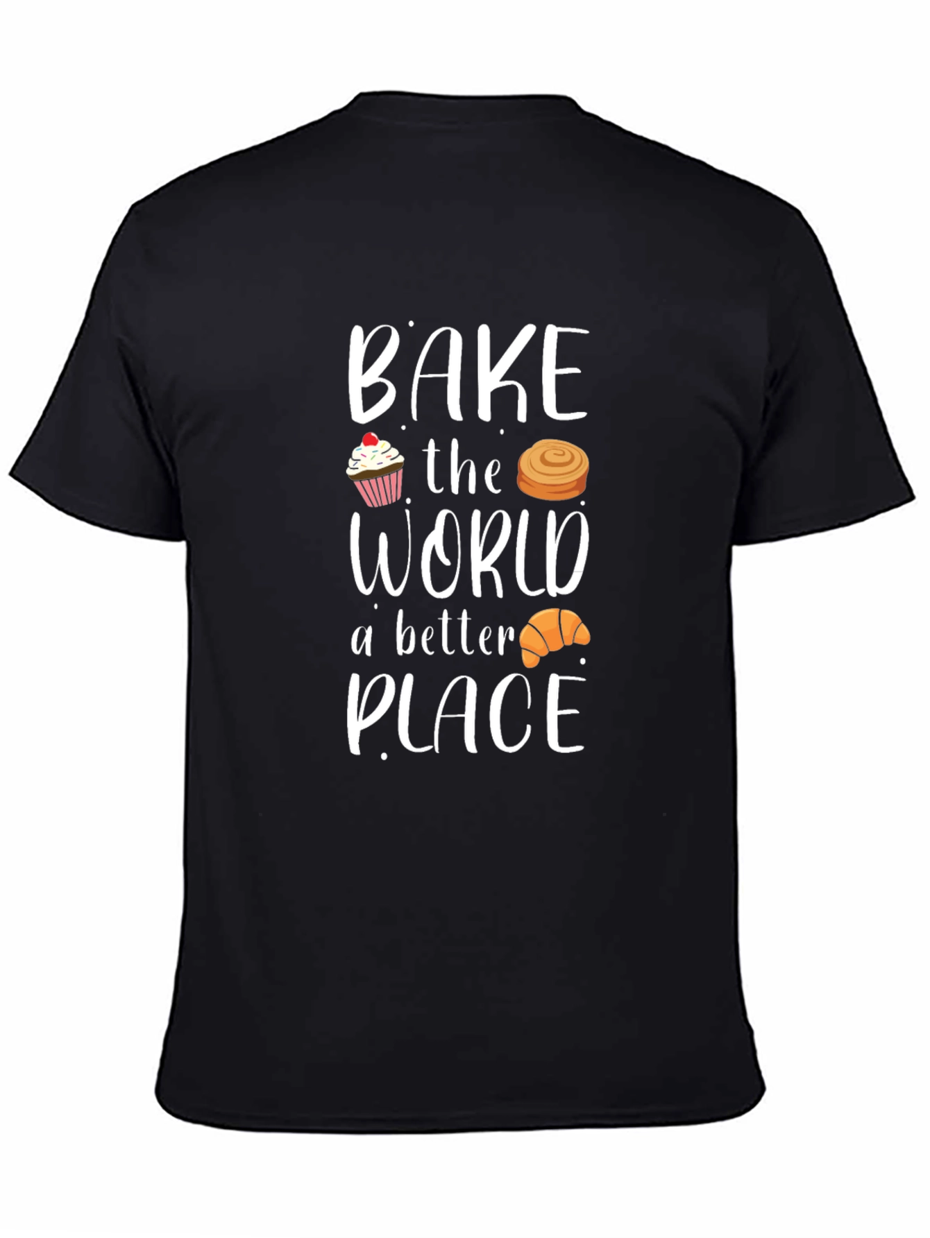 Camiseta Negra Bake the World a Better Place