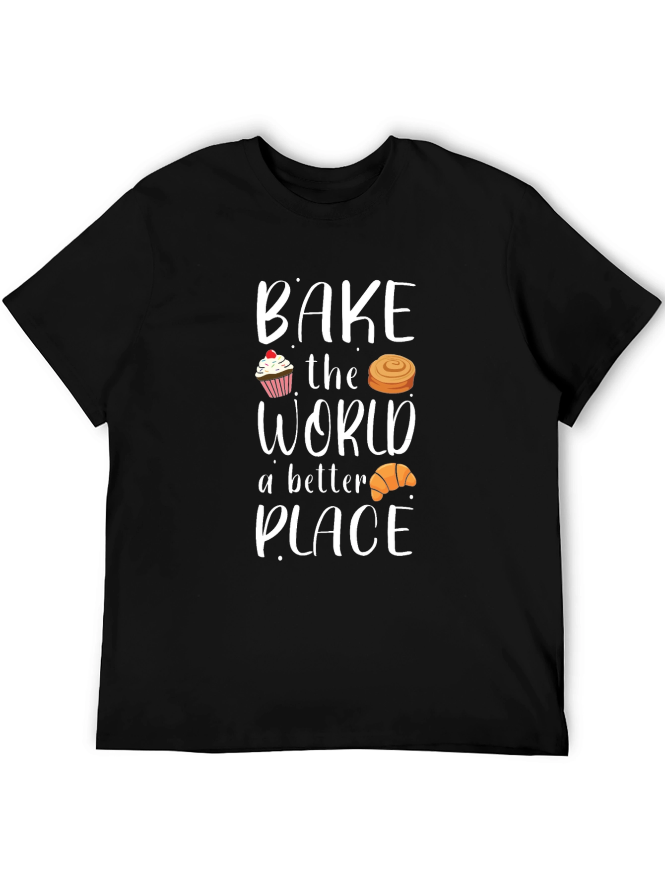 Camiseta Negra Bake the World a Better Place