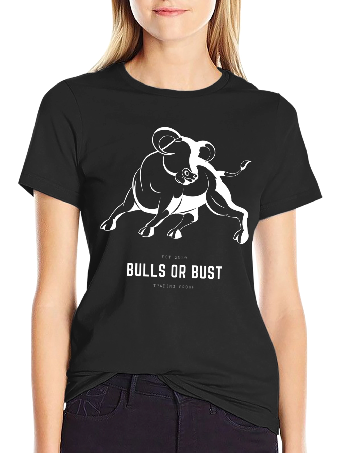 Camiseta Negra Bulls or Bust Trading Group
