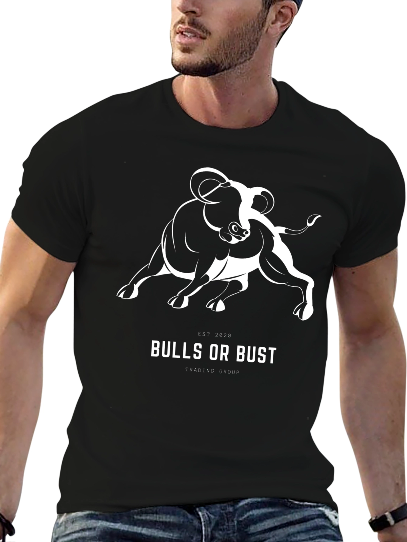 Camiseta Negra Bulls or Bust Trading Group