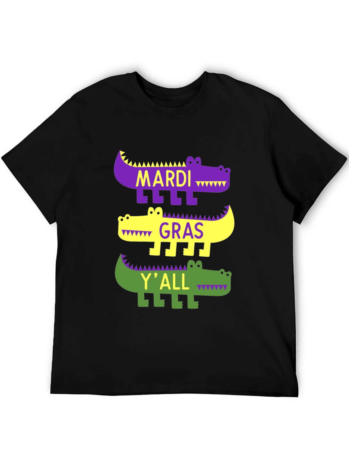 Camiseta Mardi Gras con diseño de caimán