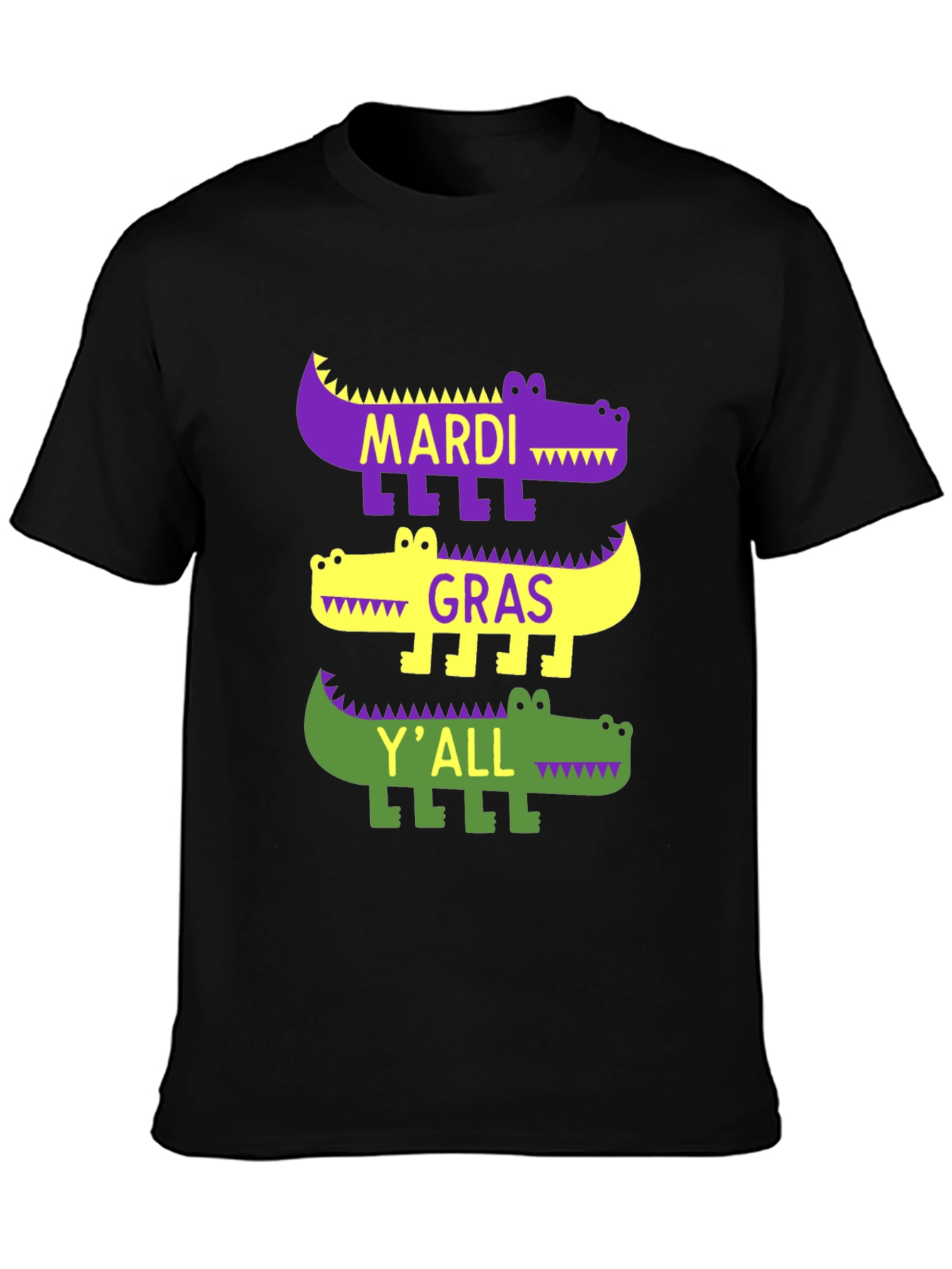 Camiseta Mardi Gras con diseño de caimán