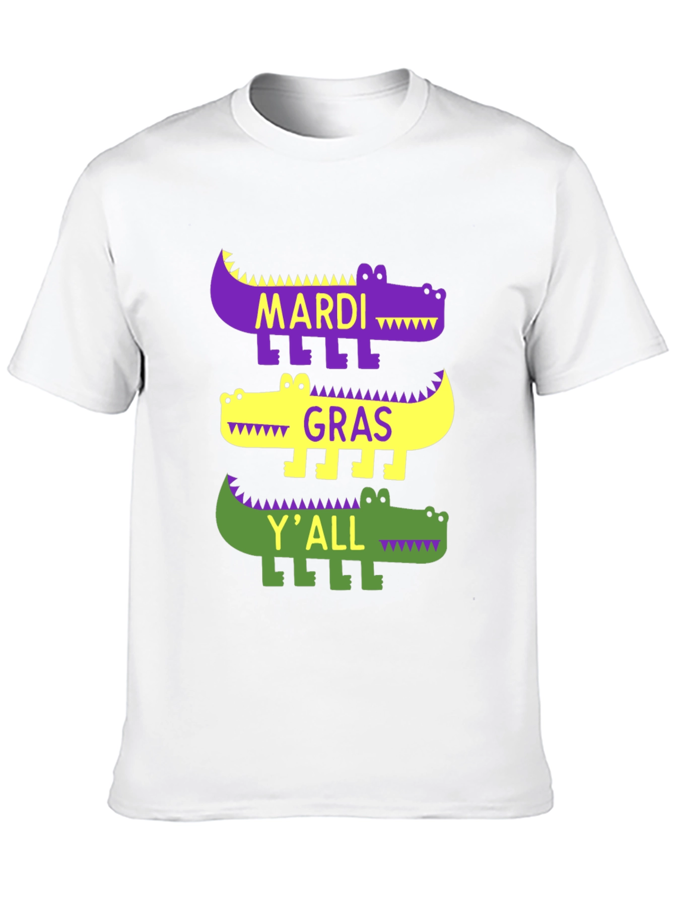 Camiseta Mardi Gras con diseño de caimán