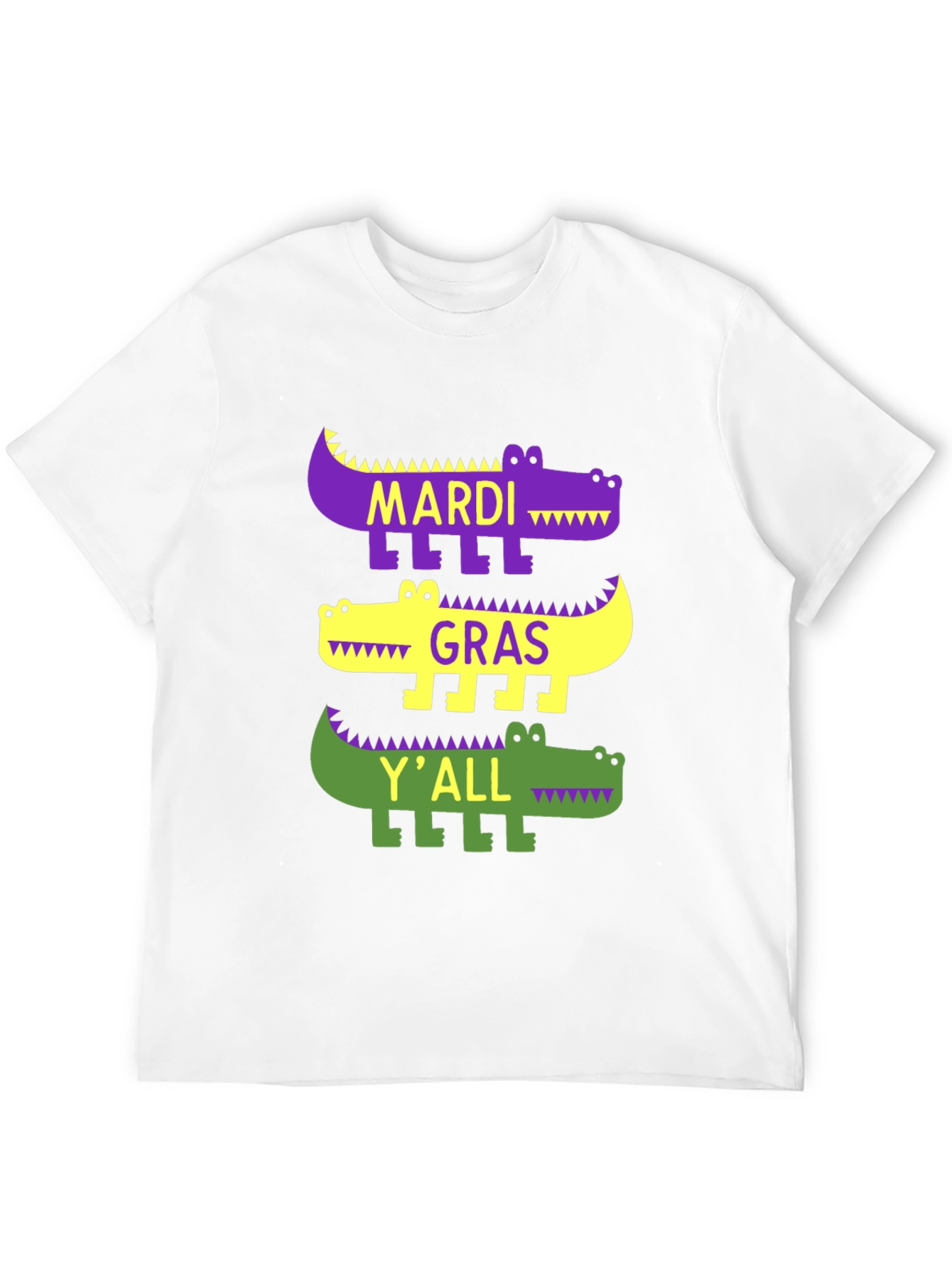 Camiseta Mardi Gras con diseño de caimán