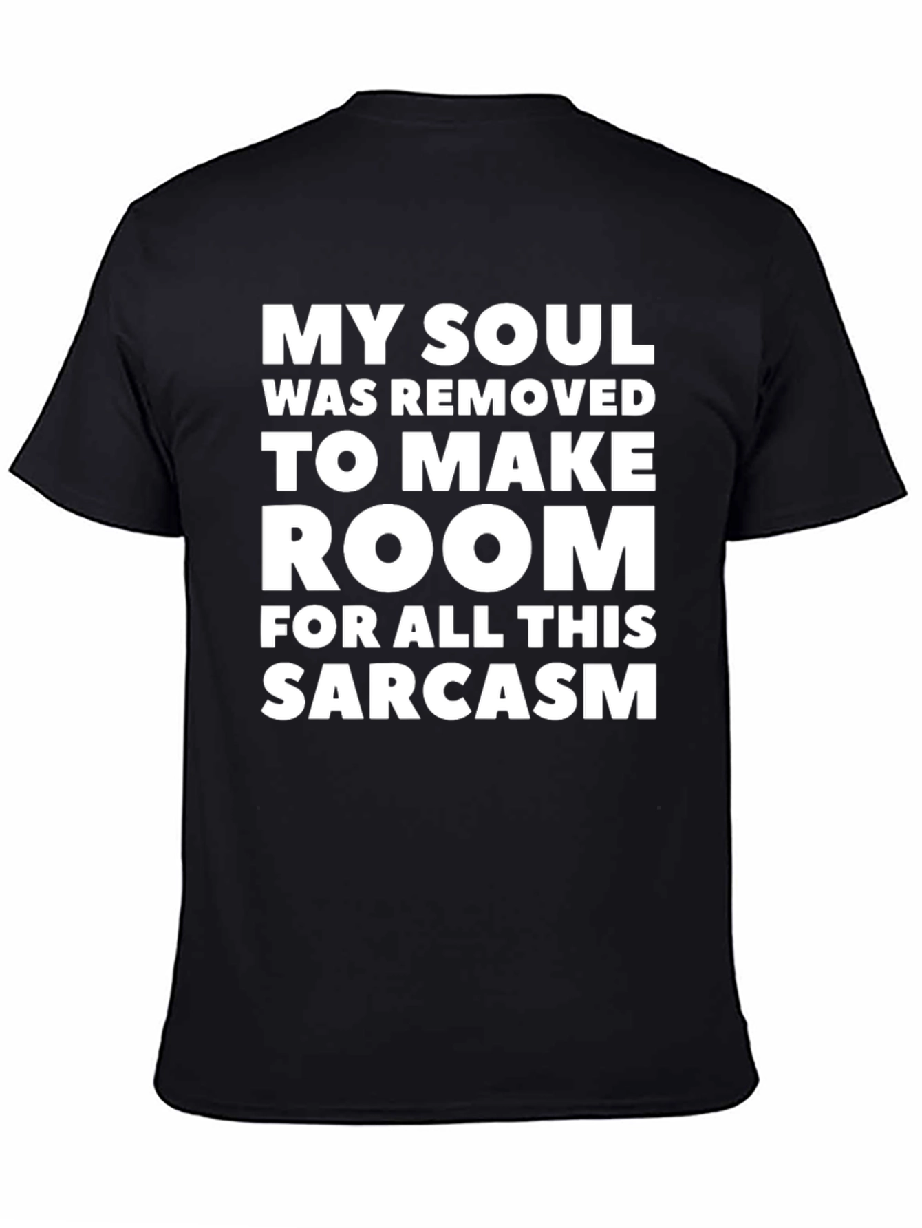 Camiseta Negra: Mi Alma y Sarcasmo