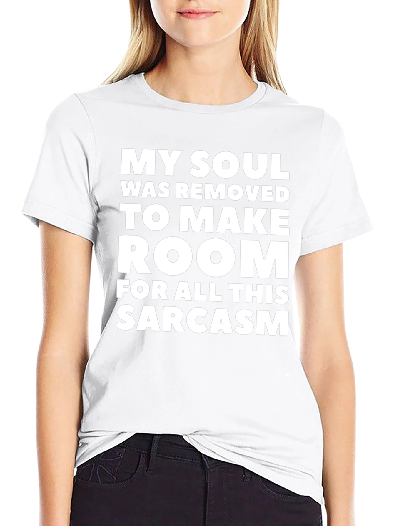 Camiseta Negra: Mi Alma y Sarcasmo