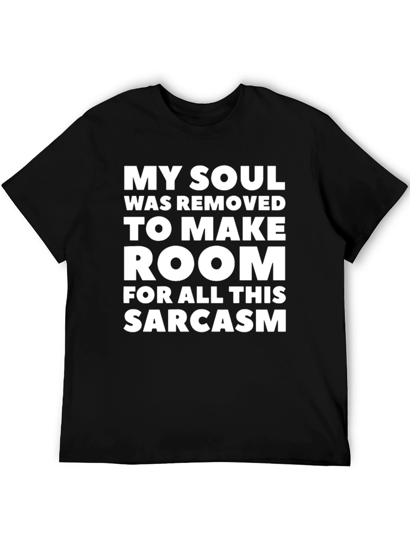 Camiseta Negra: Mi Alma y Sarcasmo