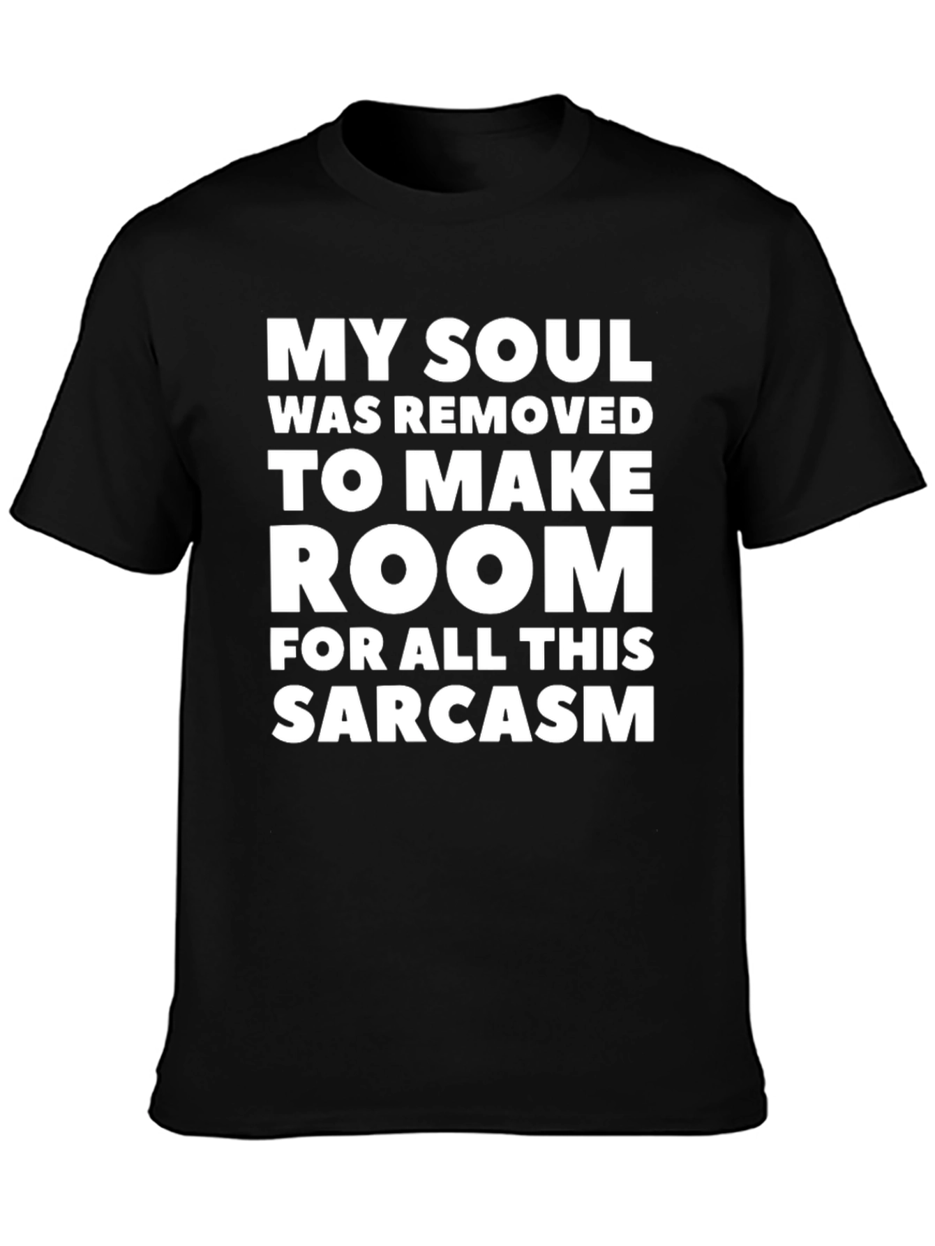 Camiseta Negra: Mi Alma y Sarcasmo