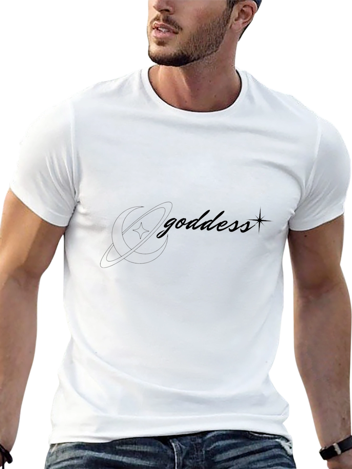 Camiseta Negra Goddess para Hombre