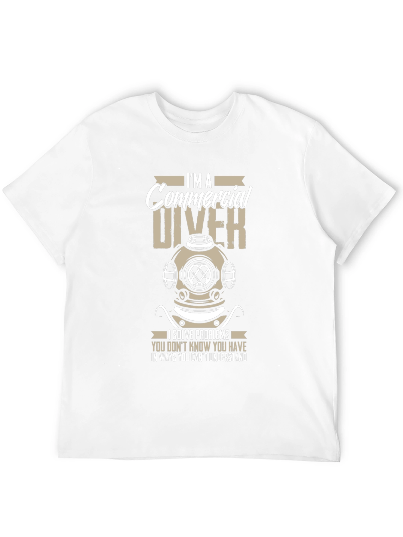 Camiseta Negra Buzo Comercial - Resuelvo Problemas