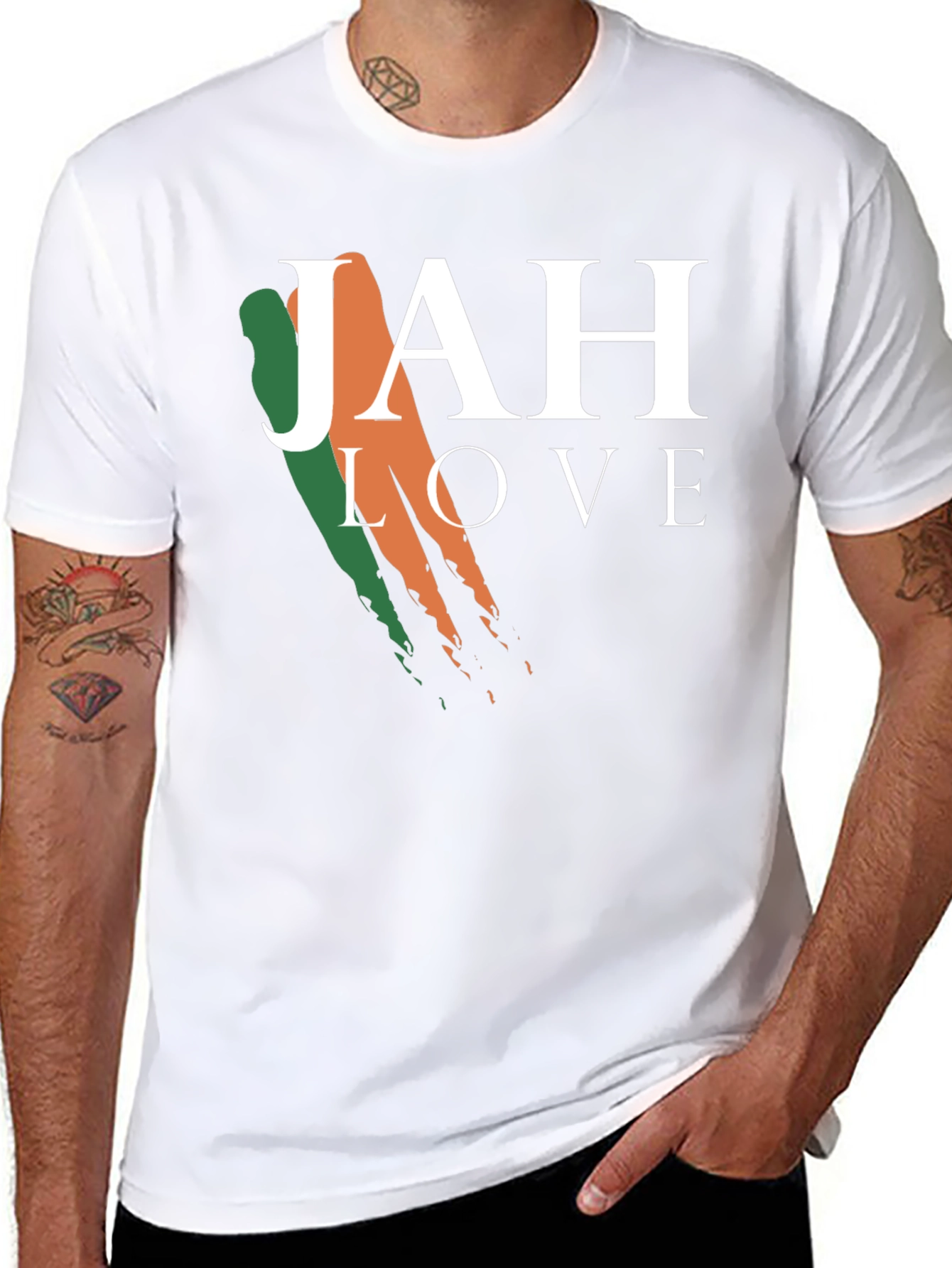 Camiseta Jah Love - Estilo Rastafari