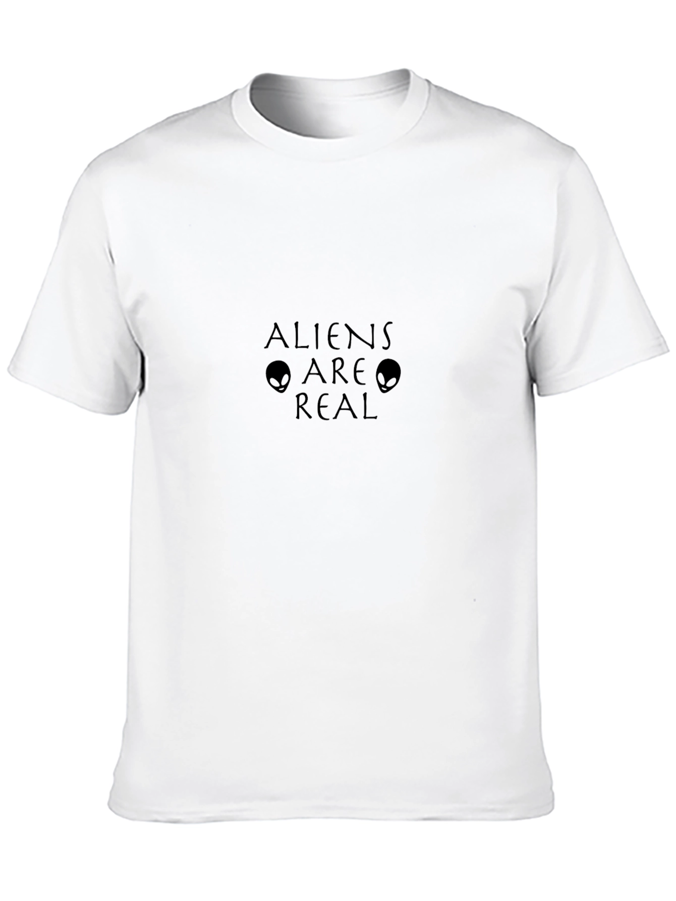 Camiseta Negra: Aliens Are Real - Diseño Casual