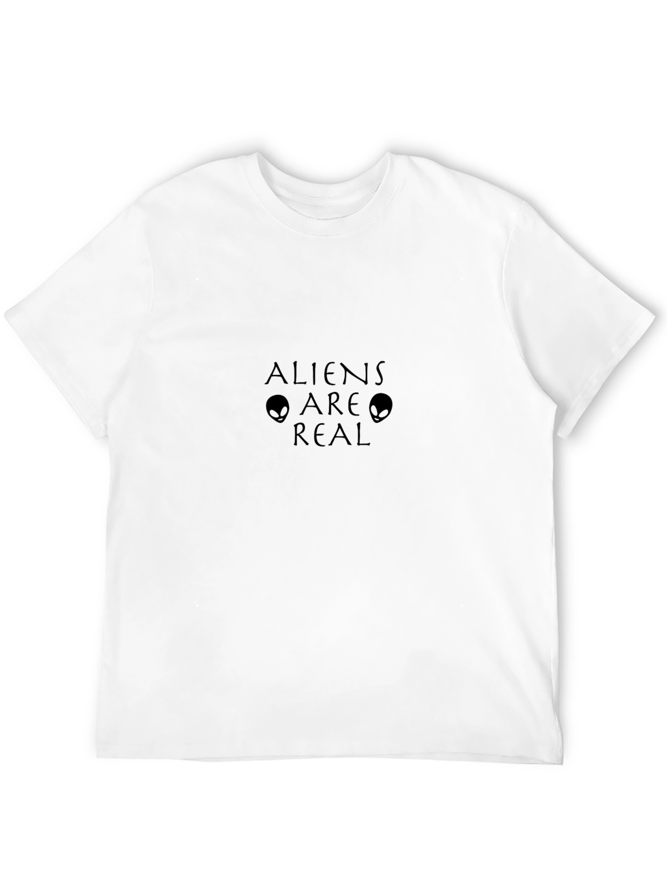 Camiseta Negra: Aliens Are Real - Diseño Casual