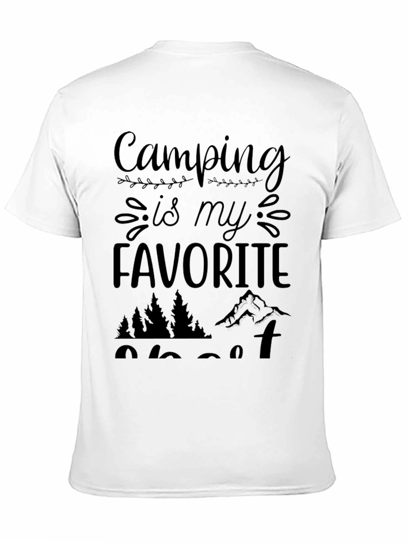 Camiseta Negra Camping is my Favorite