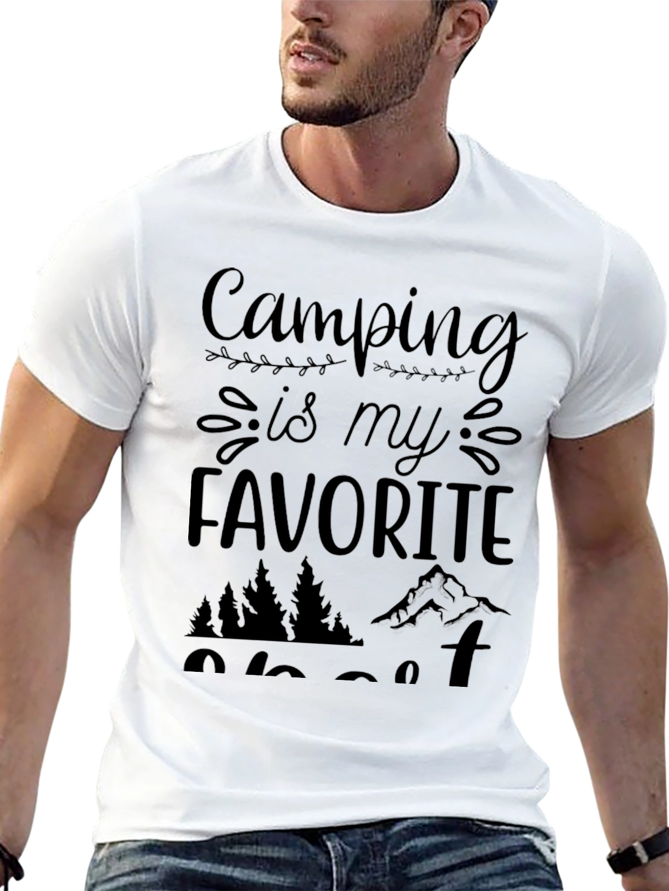 Camiseta Negra Camping is my Favorite