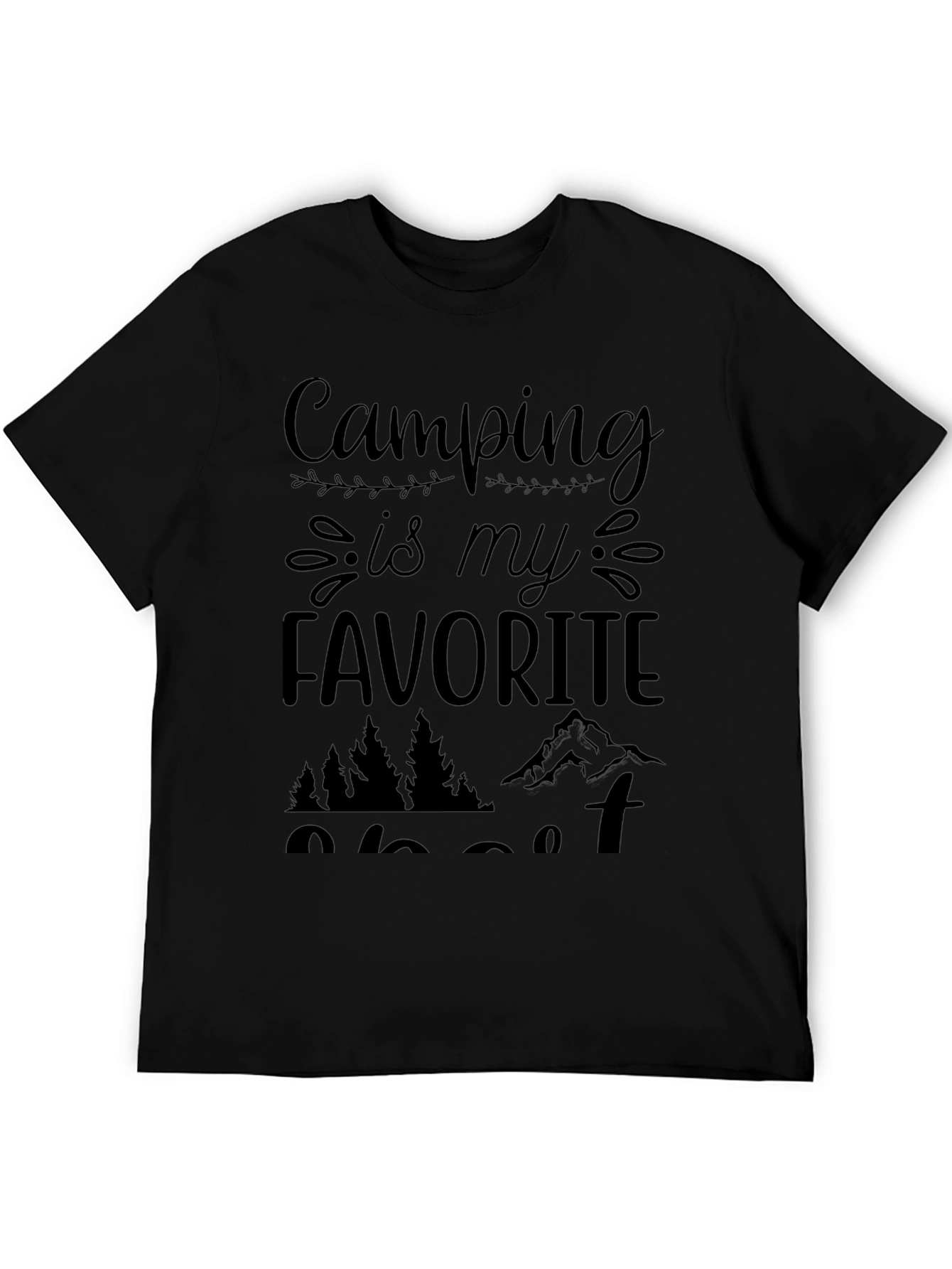 Camiseta Negra Camping is my Favorite