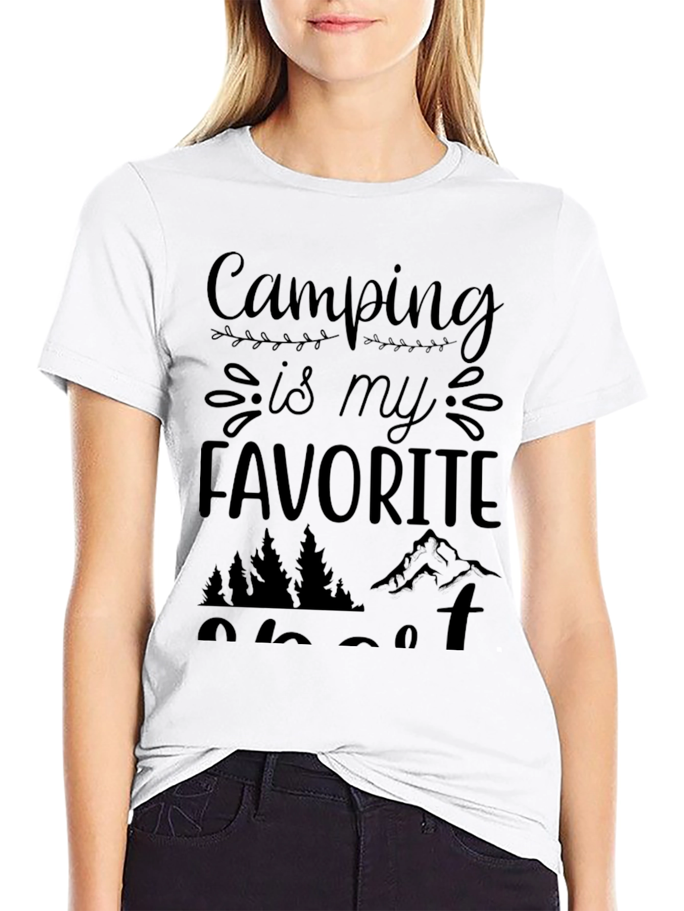 Camiseta Negra Camping is my Favorite