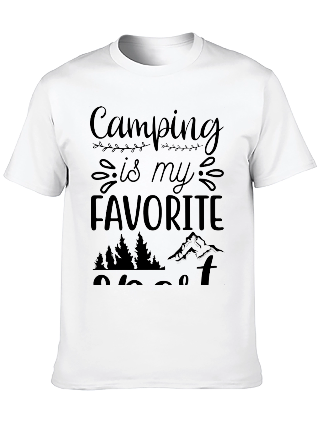 Camiseta Negra Camping is my Favorite