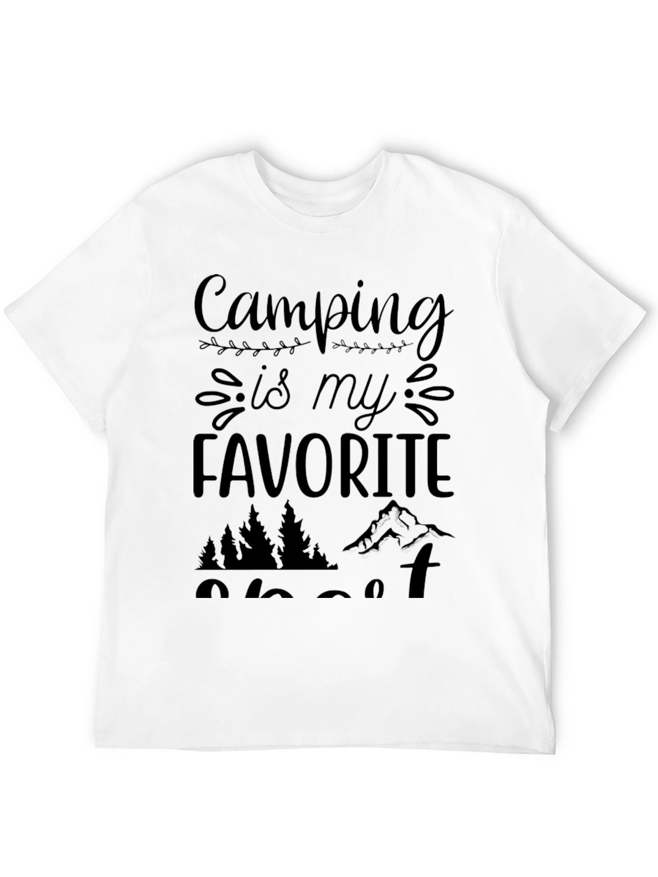 Camiseta Negra Camping is my Favorite