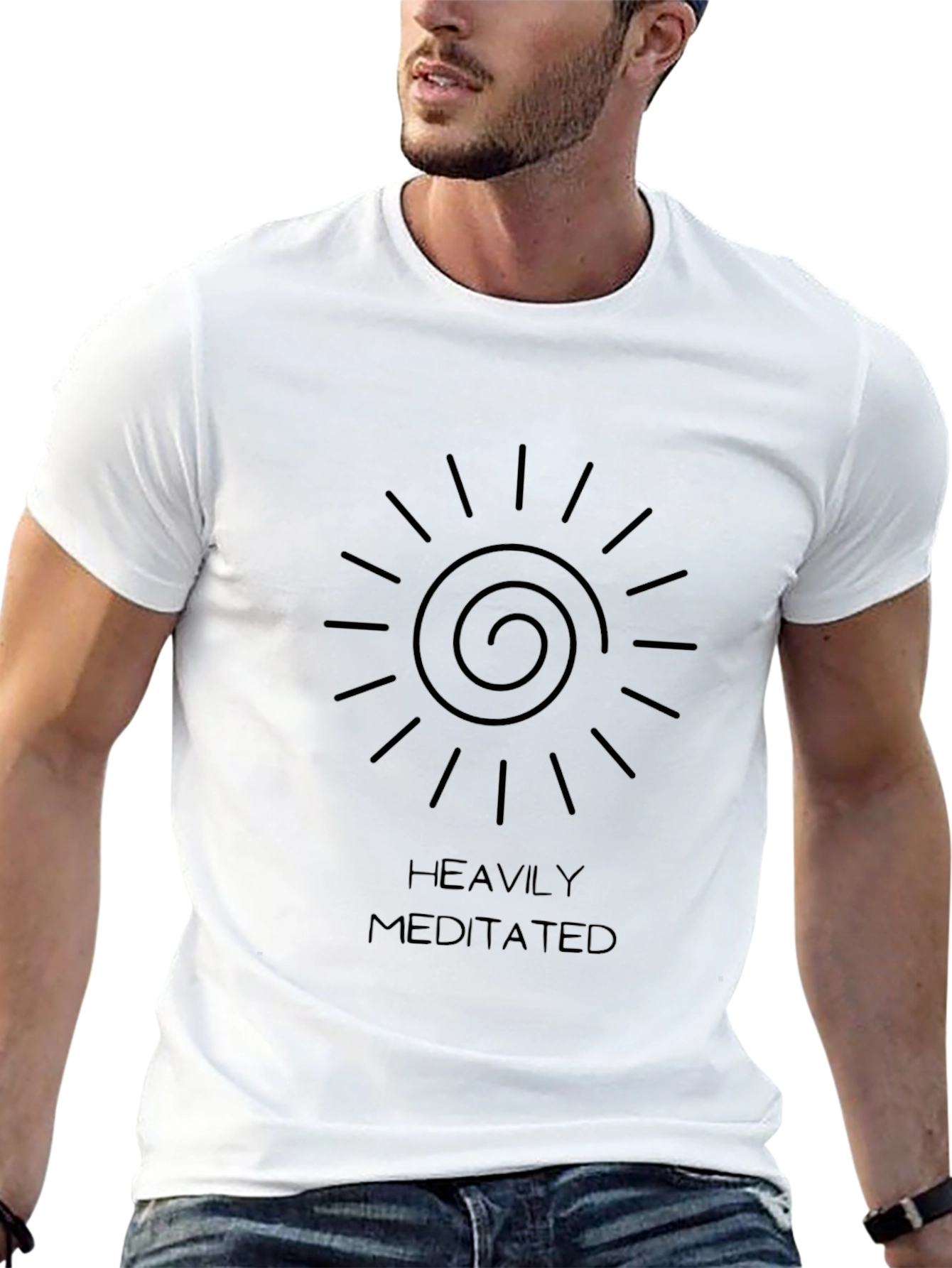 Camiseta Negra Heavily Meditated