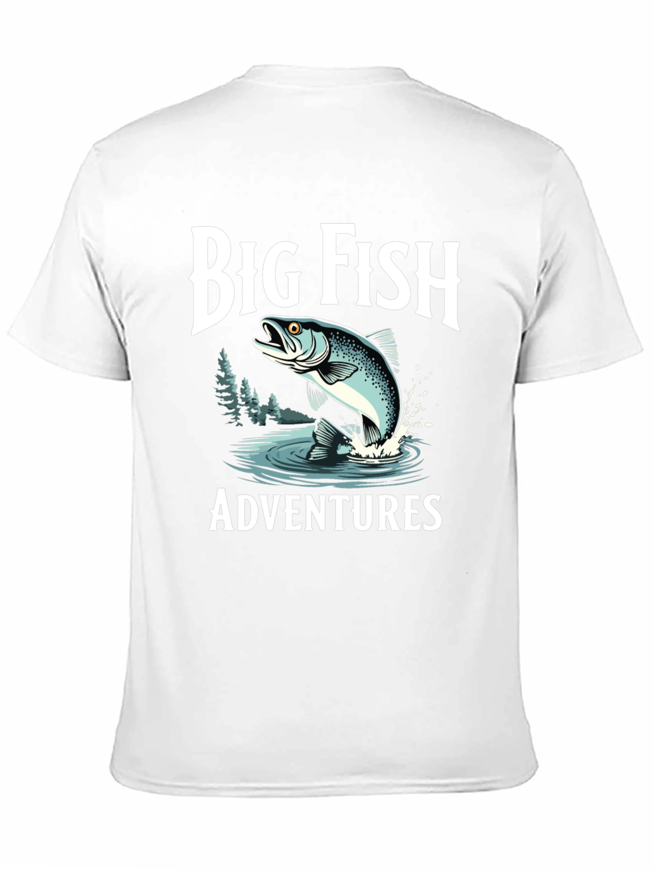 Camiseta Negra Big Fish Adventures para Hombre