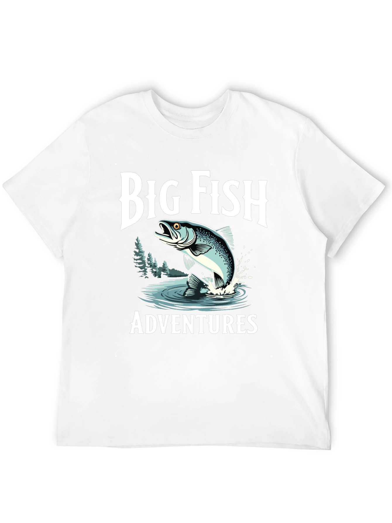 Camiseta Negra Big Fish Adventures para Hombre