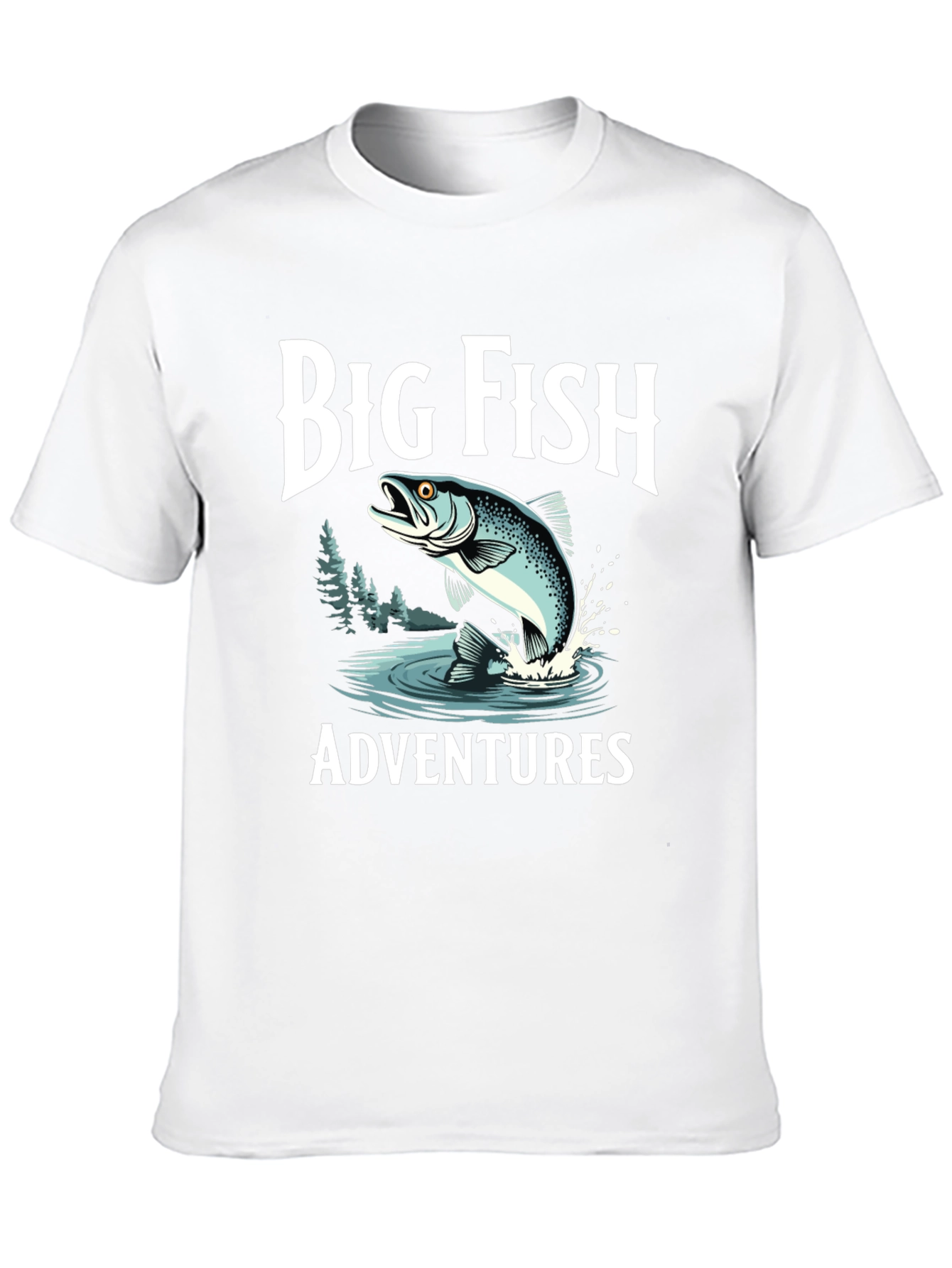 Camiseta Negra Big Fish Adventures para Hombre