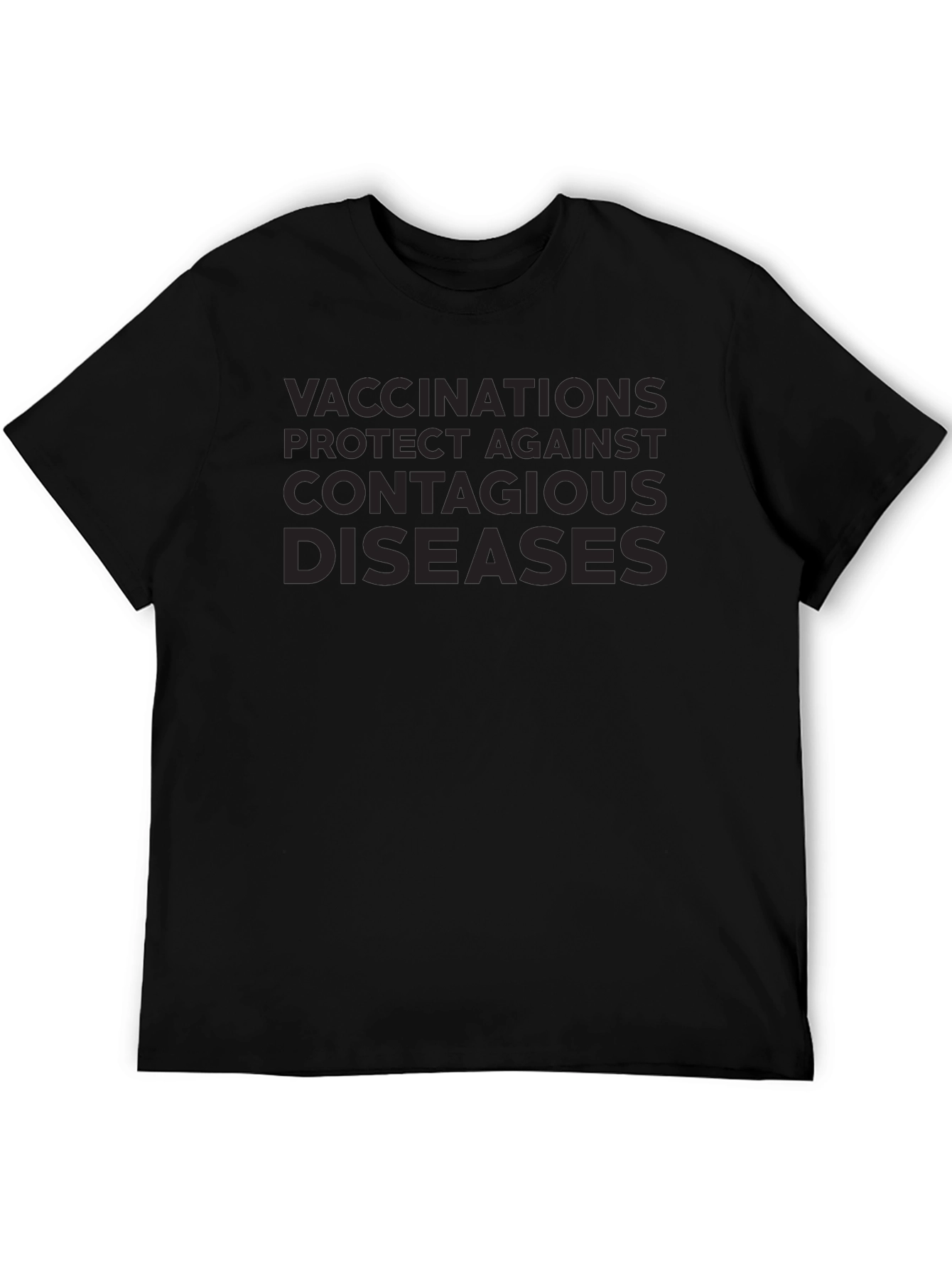Camiseta Negra: Vacunación Protección