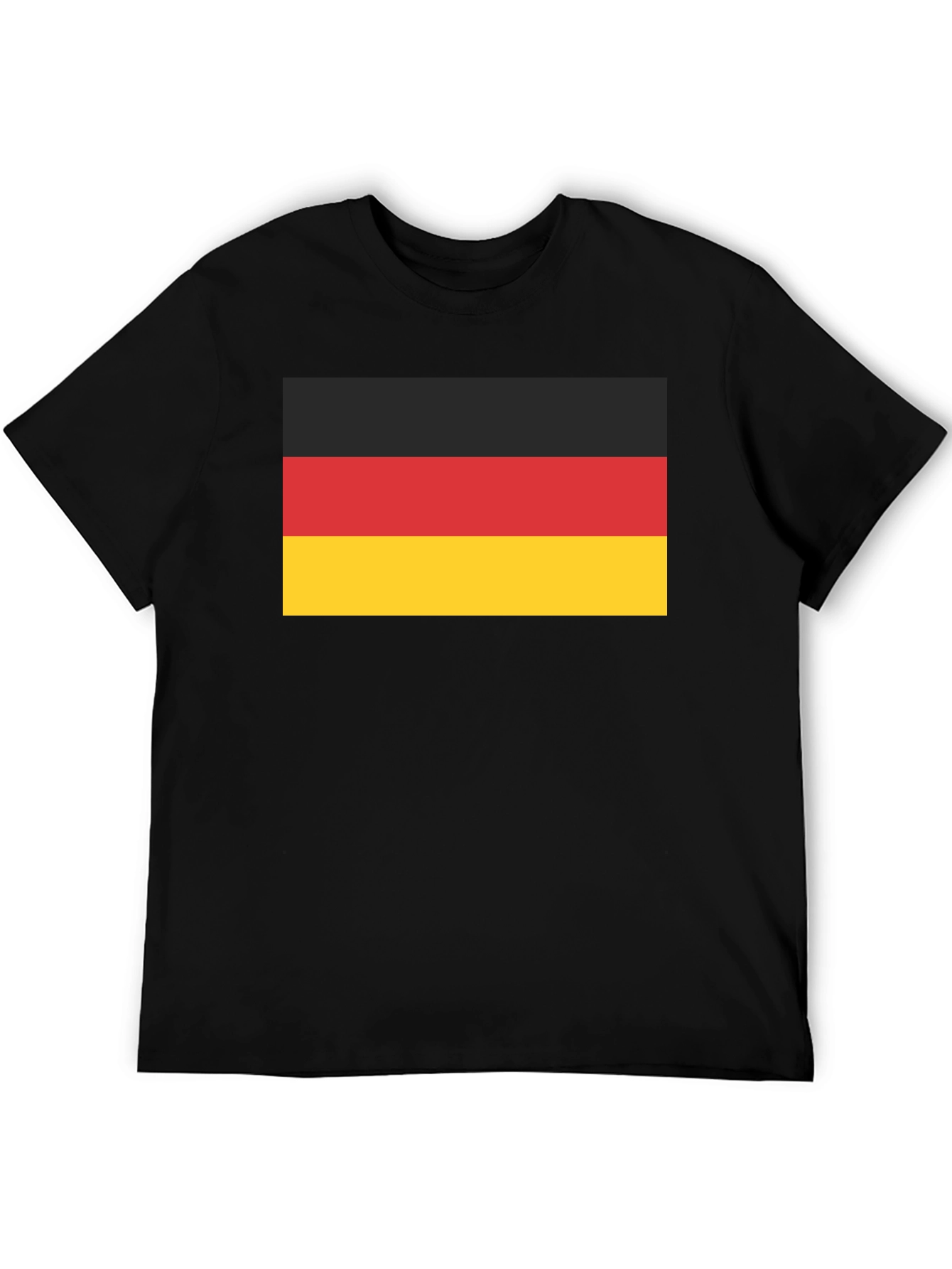 Camiseta Negra con Bandera de Alemania