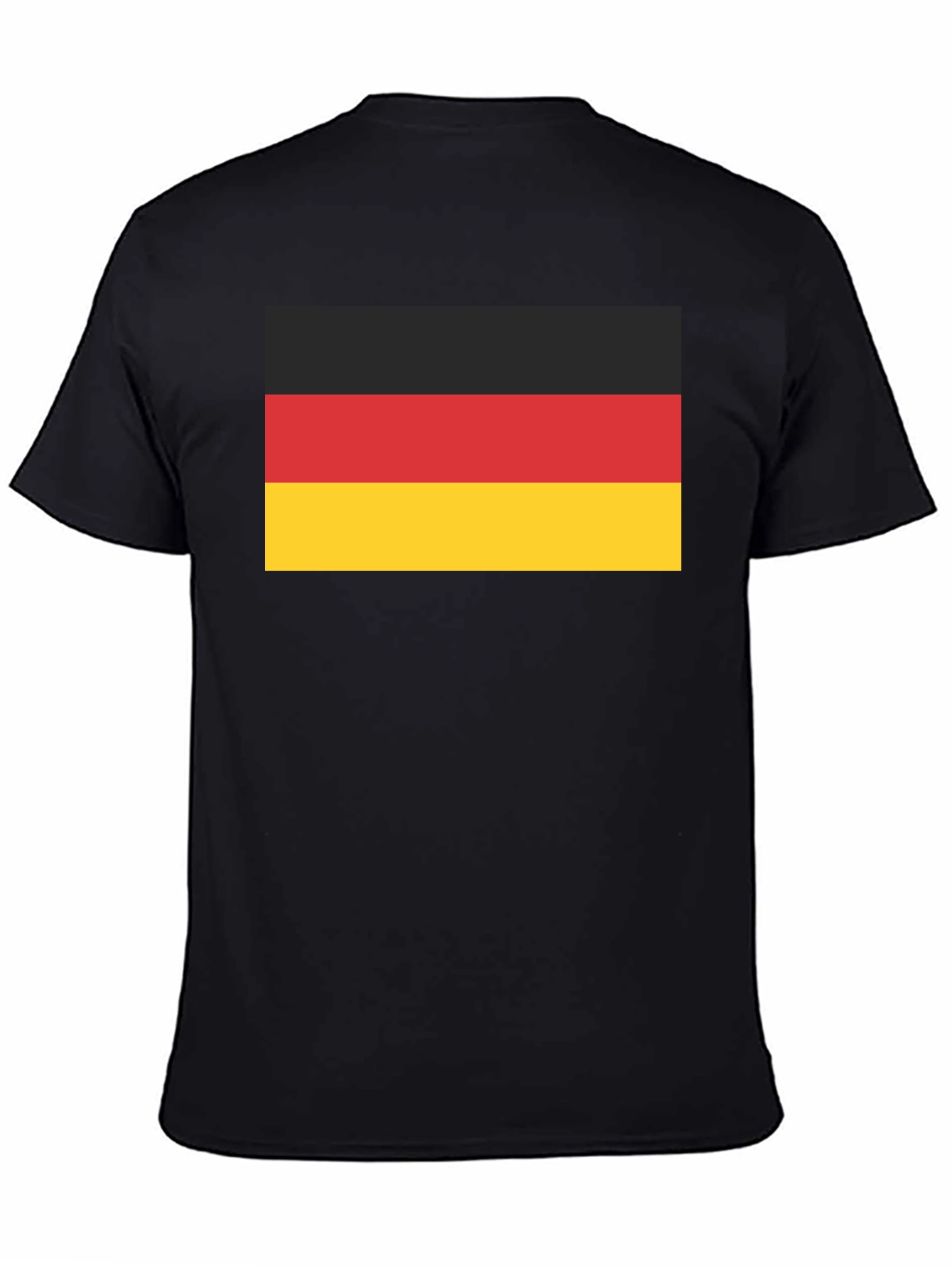 Camiseta Negra con Bandera de Alemania