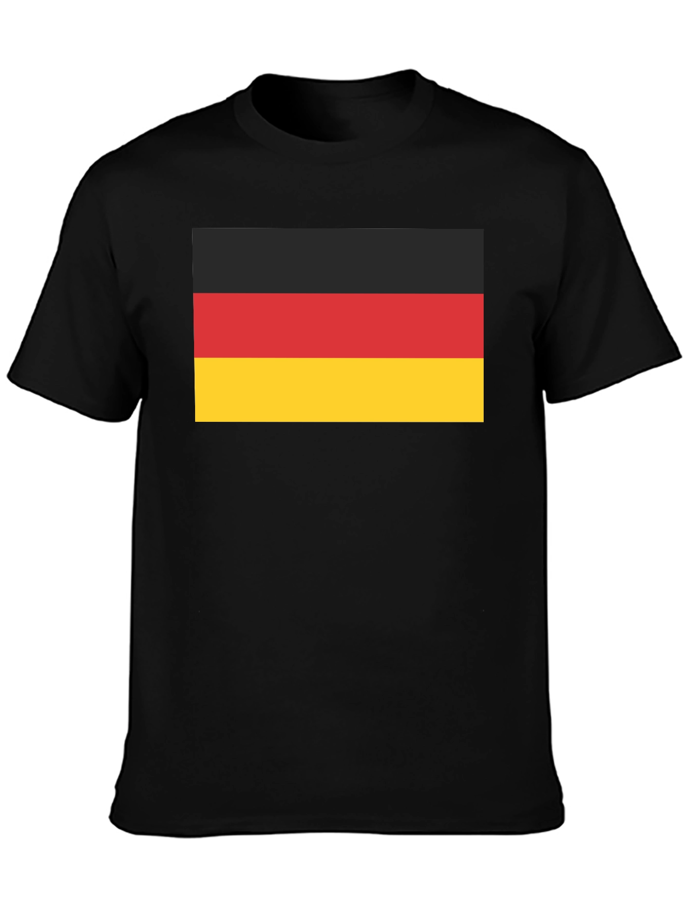 Camiseta Negra con Bandera de Alemania