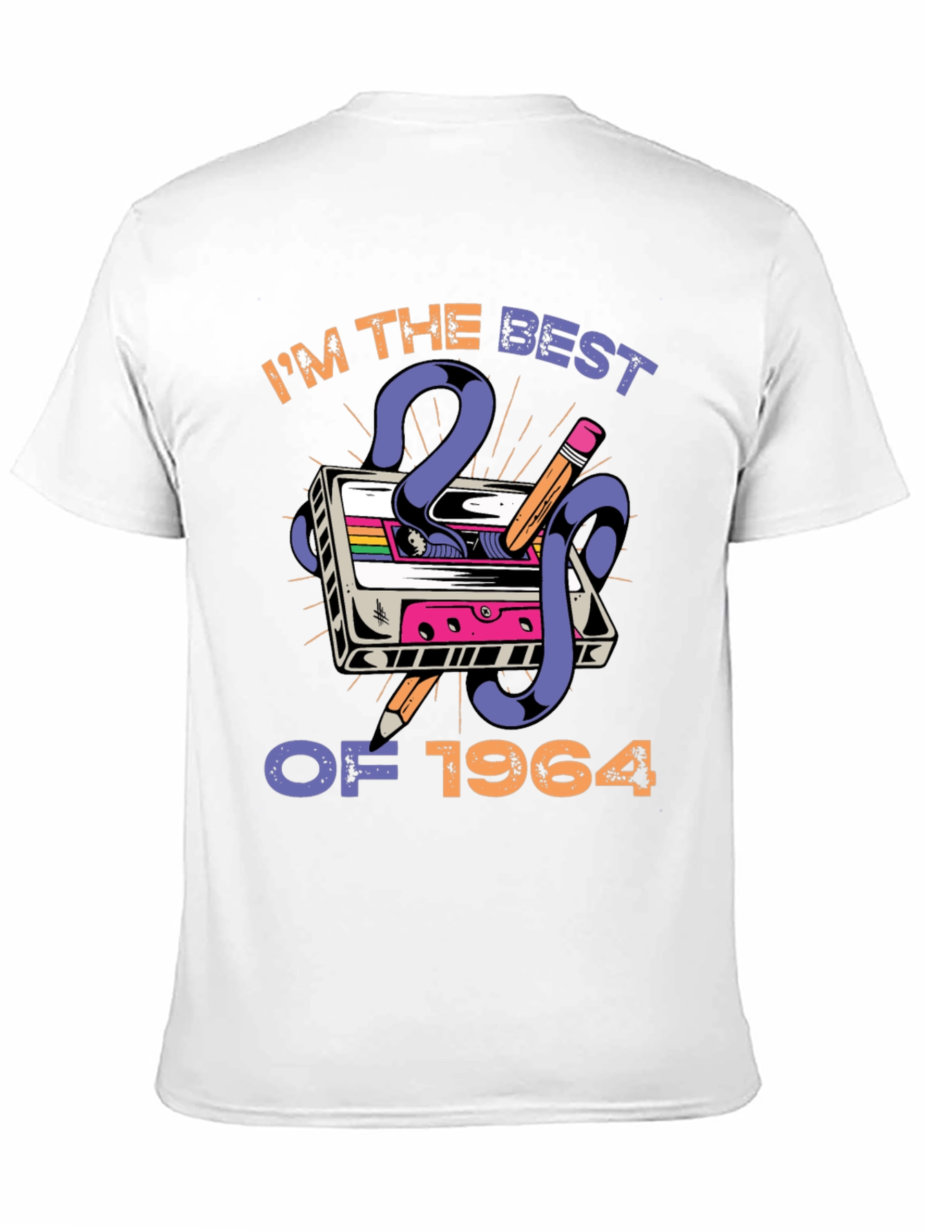 Camiseta retro Nacido en 1964 para hombre