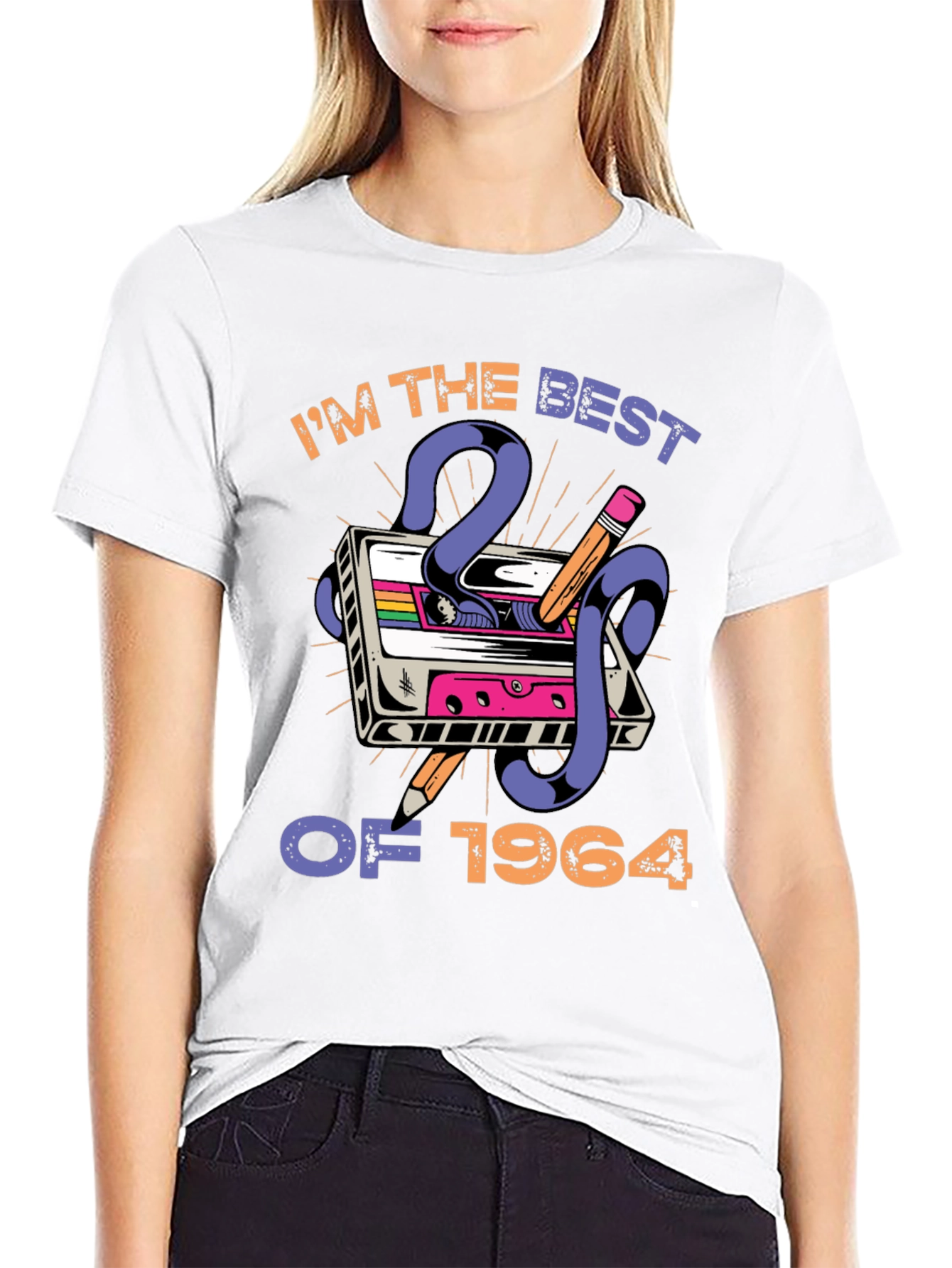 Camiseta retro Nacido en 1964 para hombre