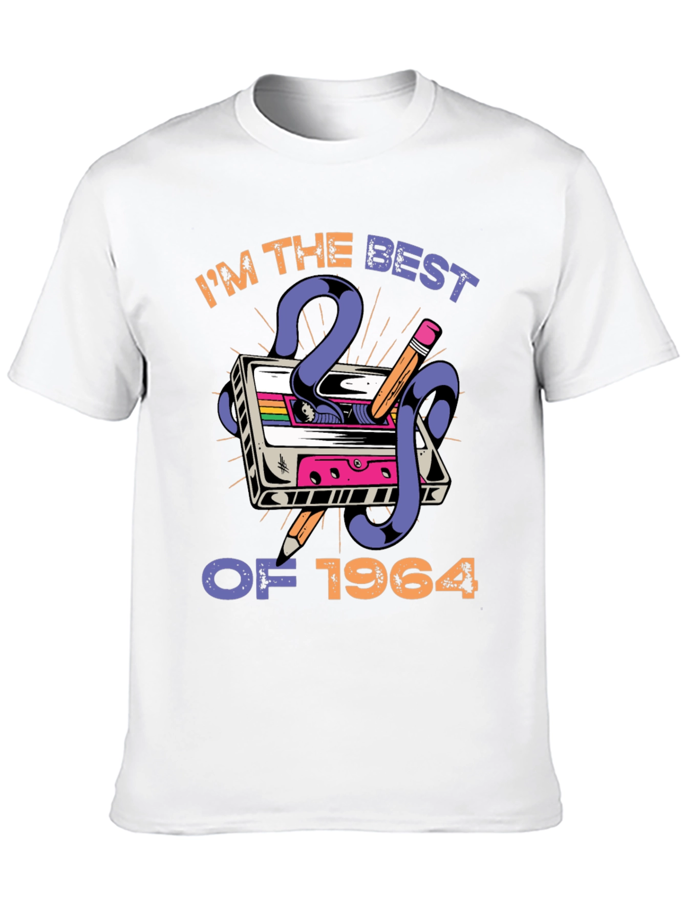 Camiseta retro Nacido en 1964 para hombre