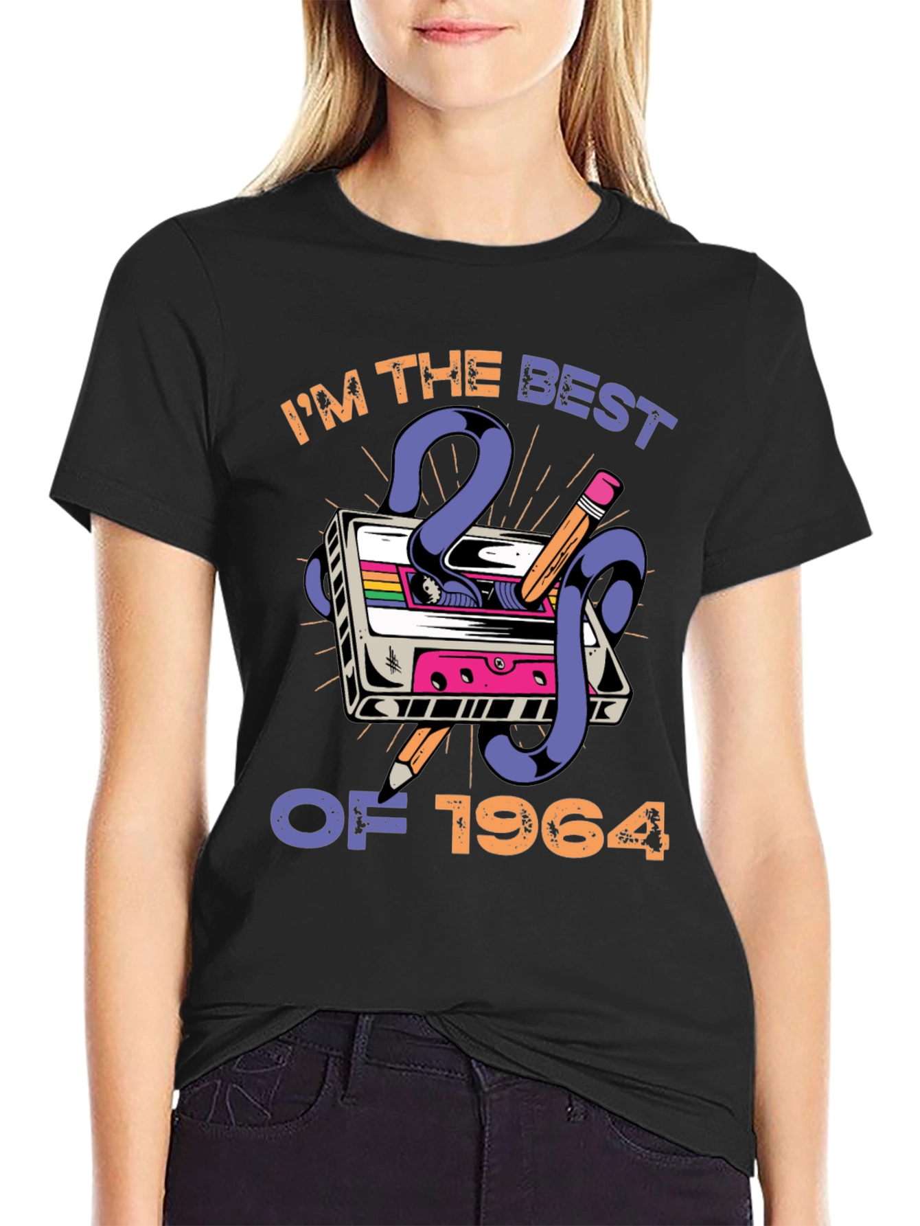Camiseta retro Nacido en 1964 para hombre